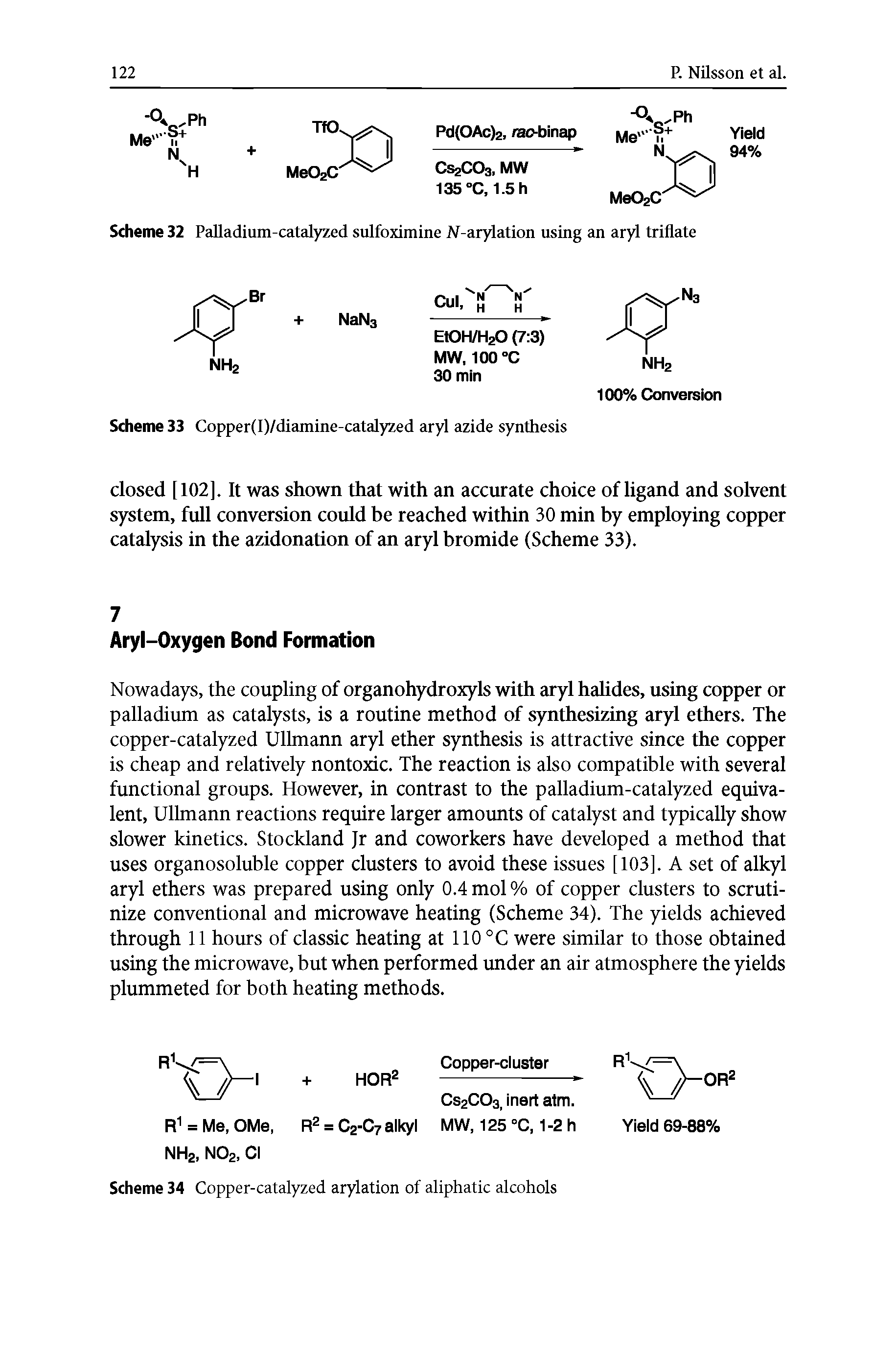 Scheme 33 Copper(I)/diamine-catalyzed aryl azide synthesis...