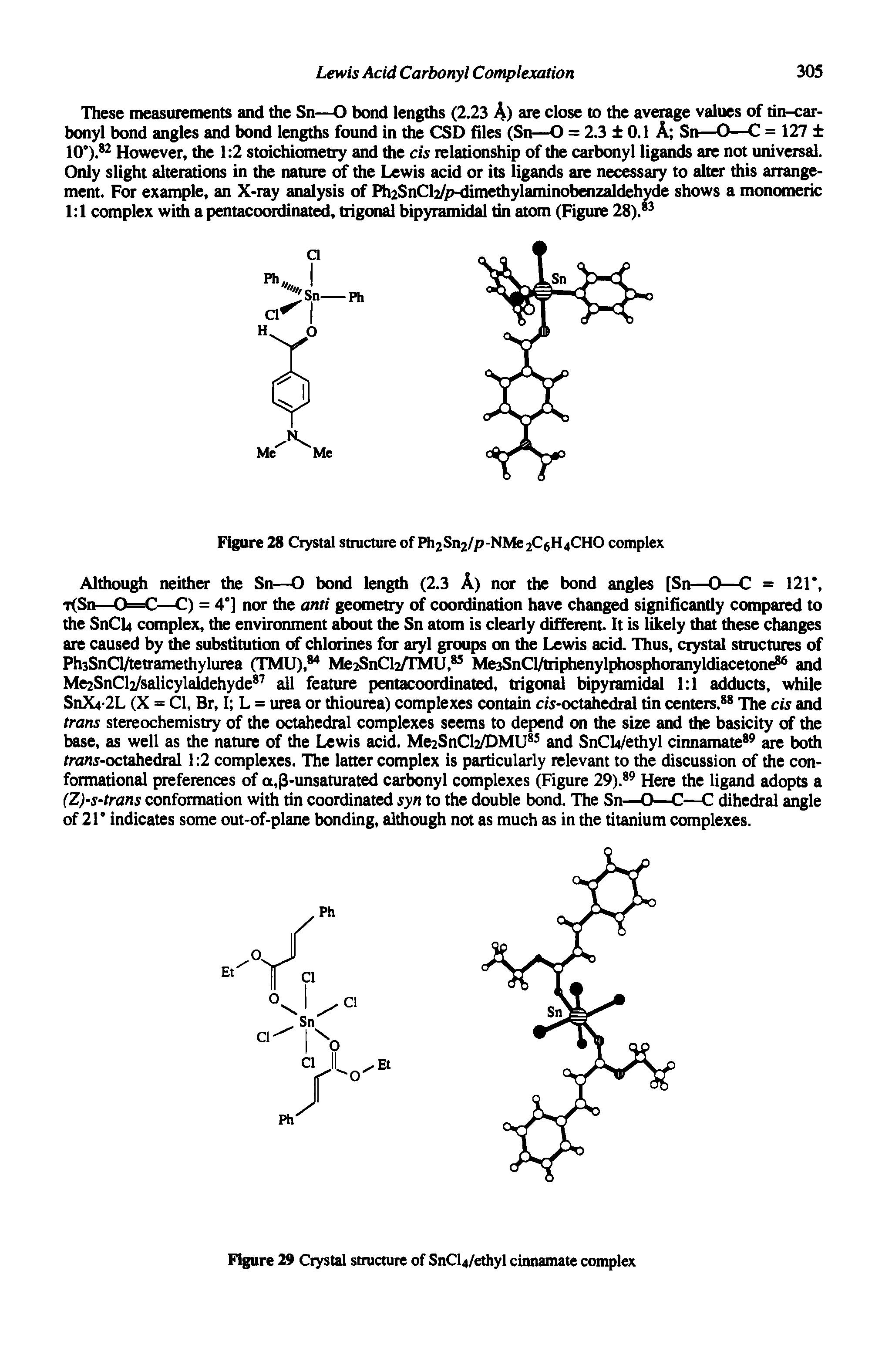 Figure 29 Crystal structure of SnCU/ethyl cinnamate complex...