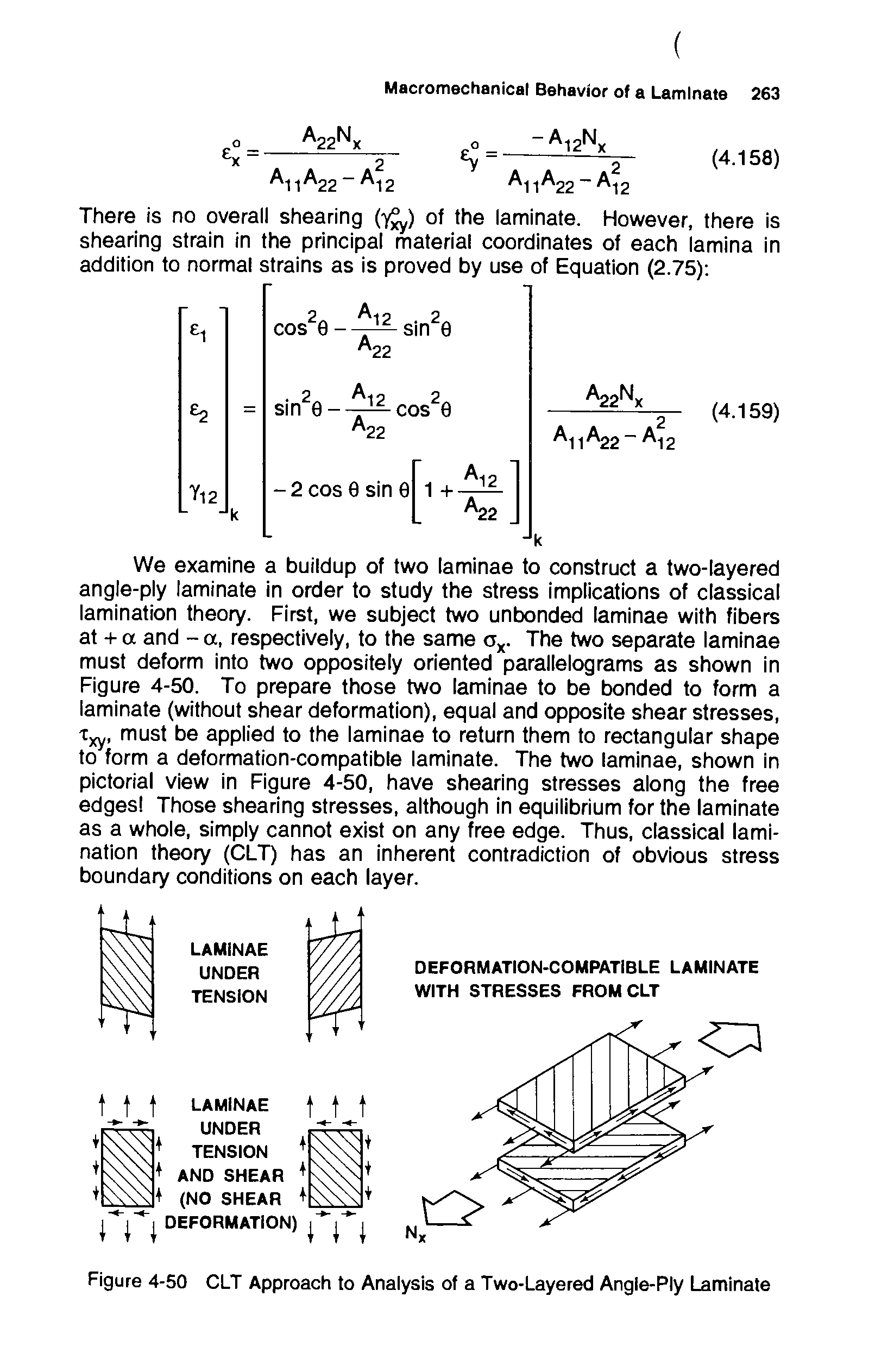 Figure 4-50 CLT Approach to Analysis of a Two-Layered Angle-Ply Laminate...