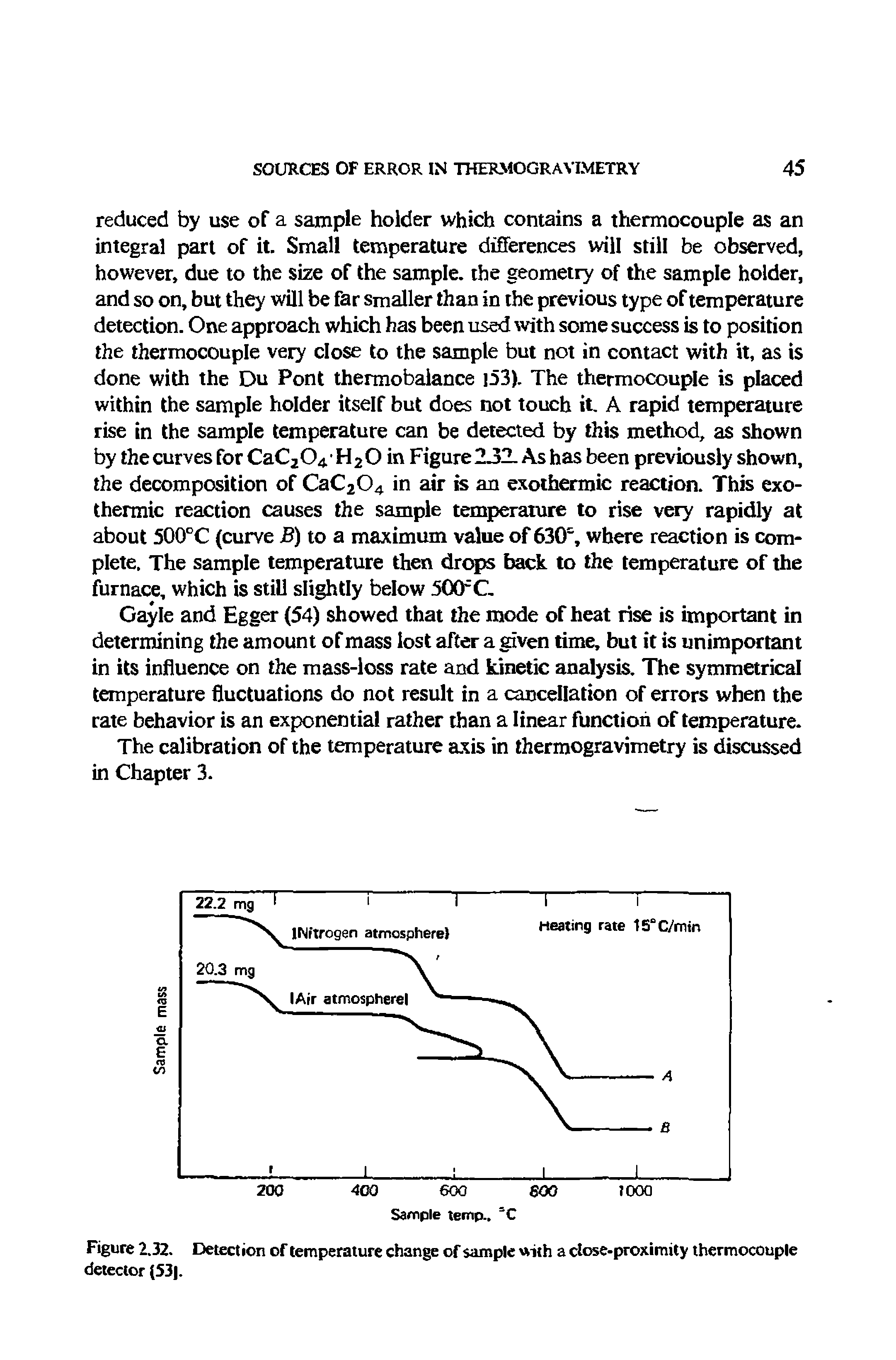 Figure 2.32. Detection of temperature change of sample with a close-proximity thermocouple detector (53. ...