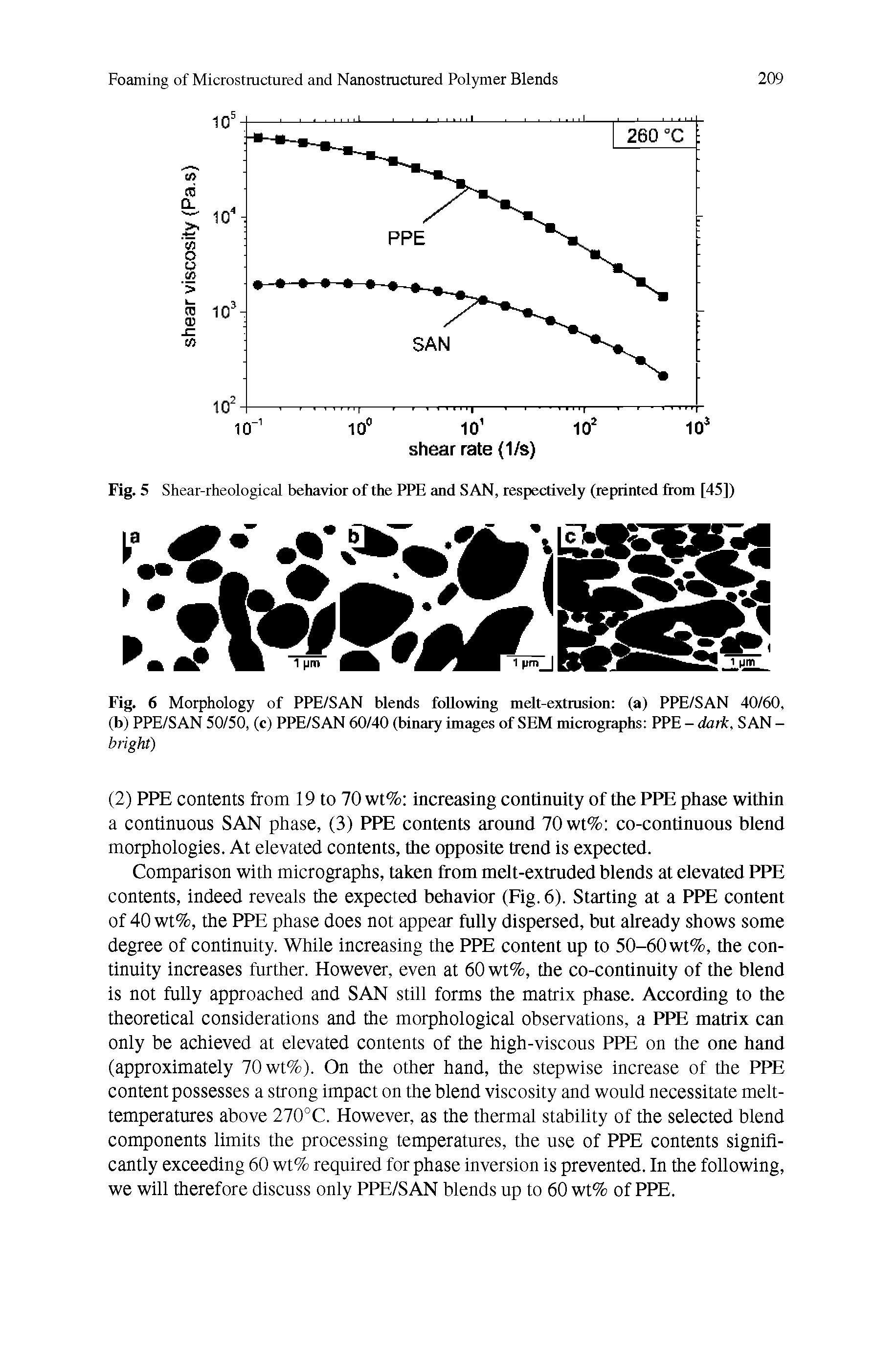Fig. 5 Shear-rheological behavior of the PPE and SAN, respectively (reprinted from [45])...