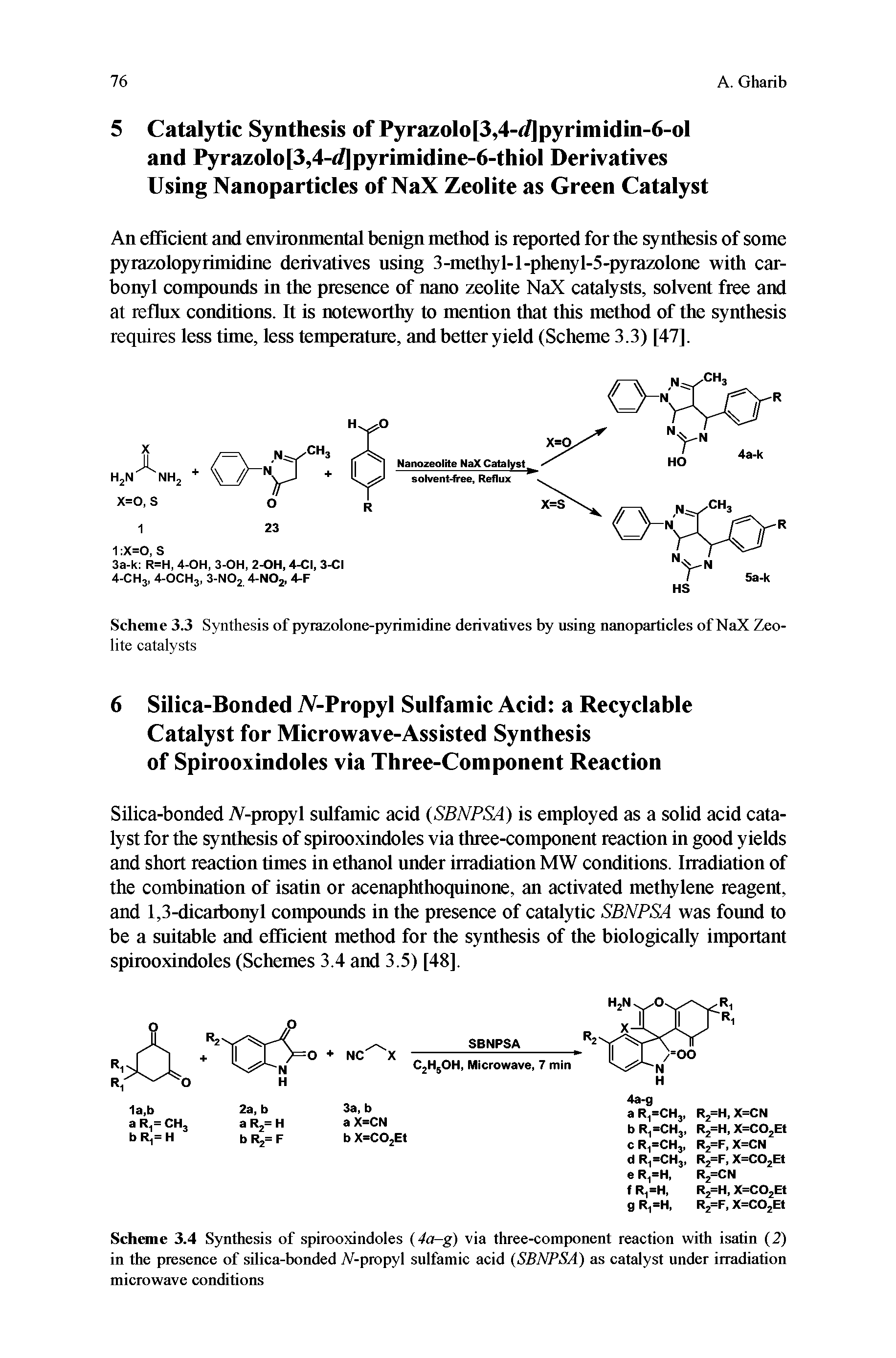 Scheme 3.3 Synthesis of pyrazolone-pyrimidine derivatives by using nanoparticles of NaX Zeolite catalysts...