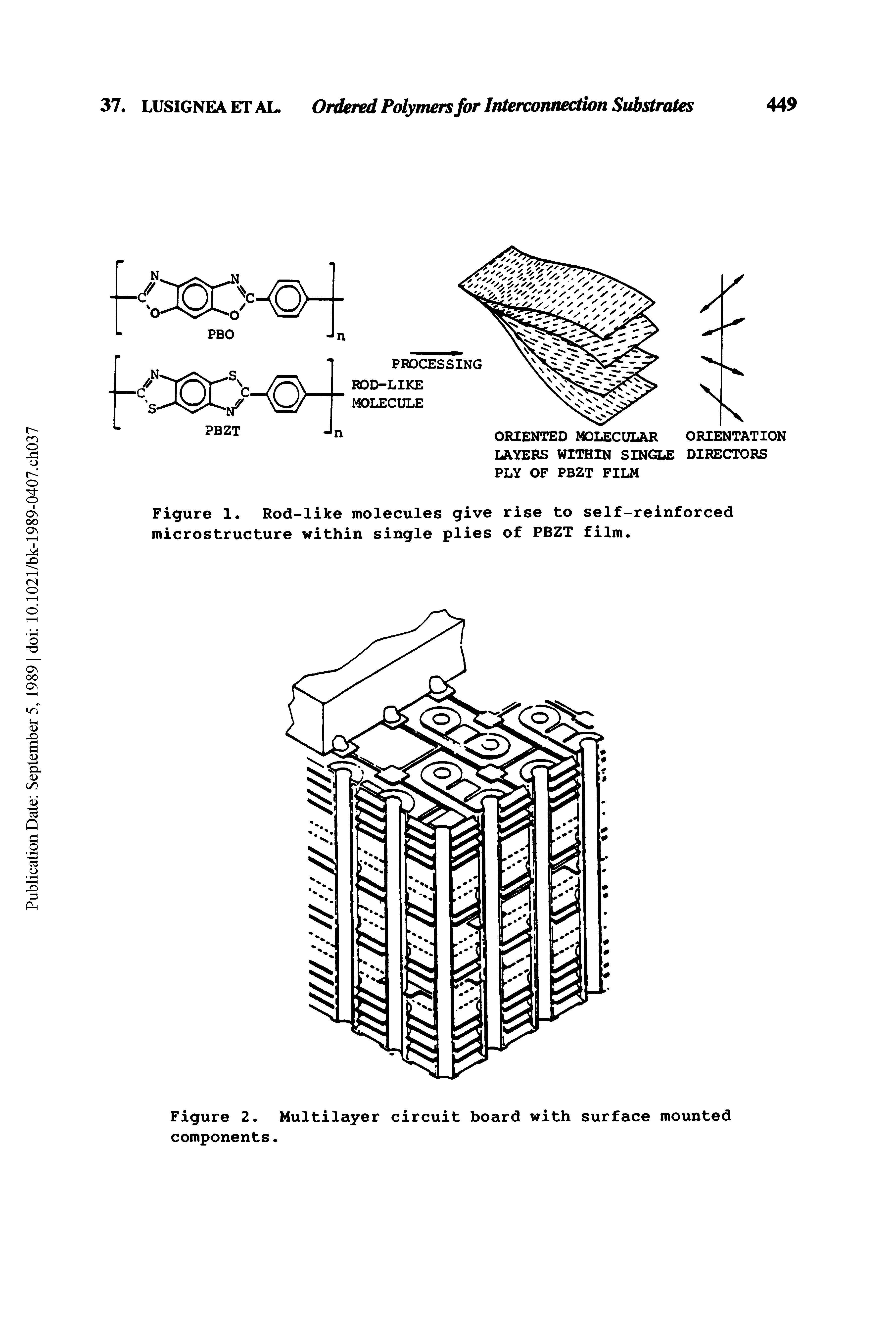 Figure 2. Multilayer circuit board with surface mounted components.