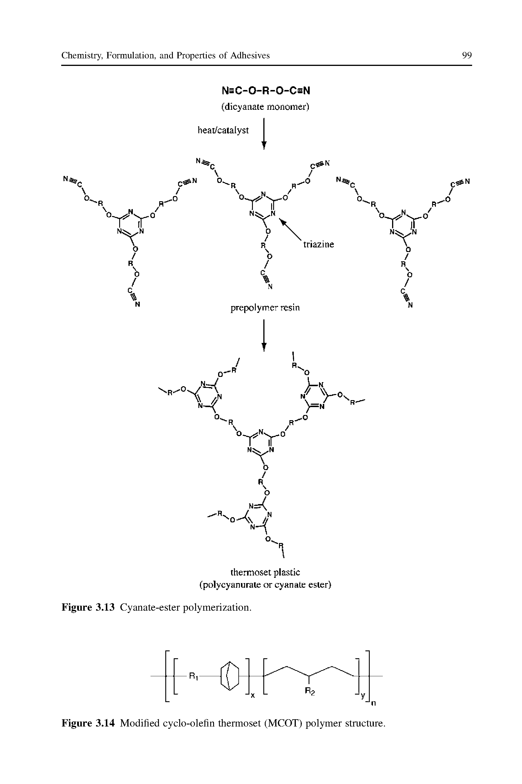 Figure 3.14 Modified cyclo-olefin thermoset (MCOT) polymer structure.