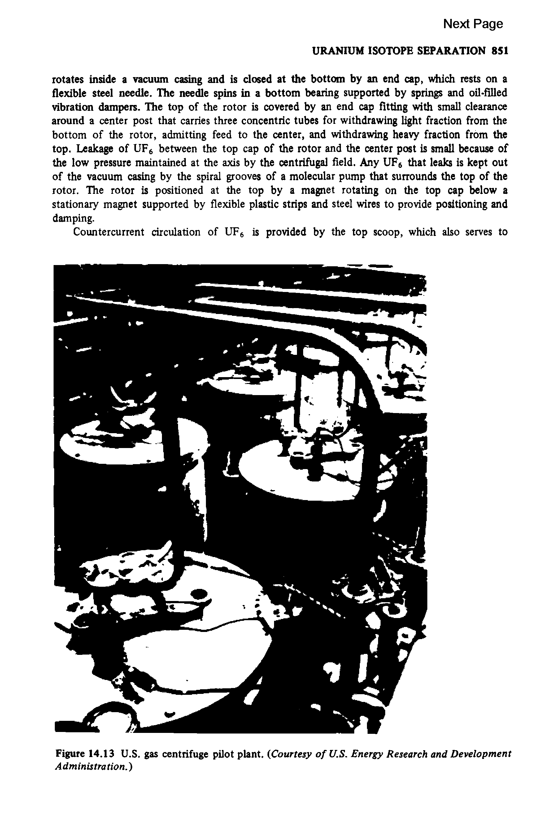 Figure 14.13 U.S. gas centrifuge pilot plant. (Courtesy of U.S. Energy Research and Development Administration.)...