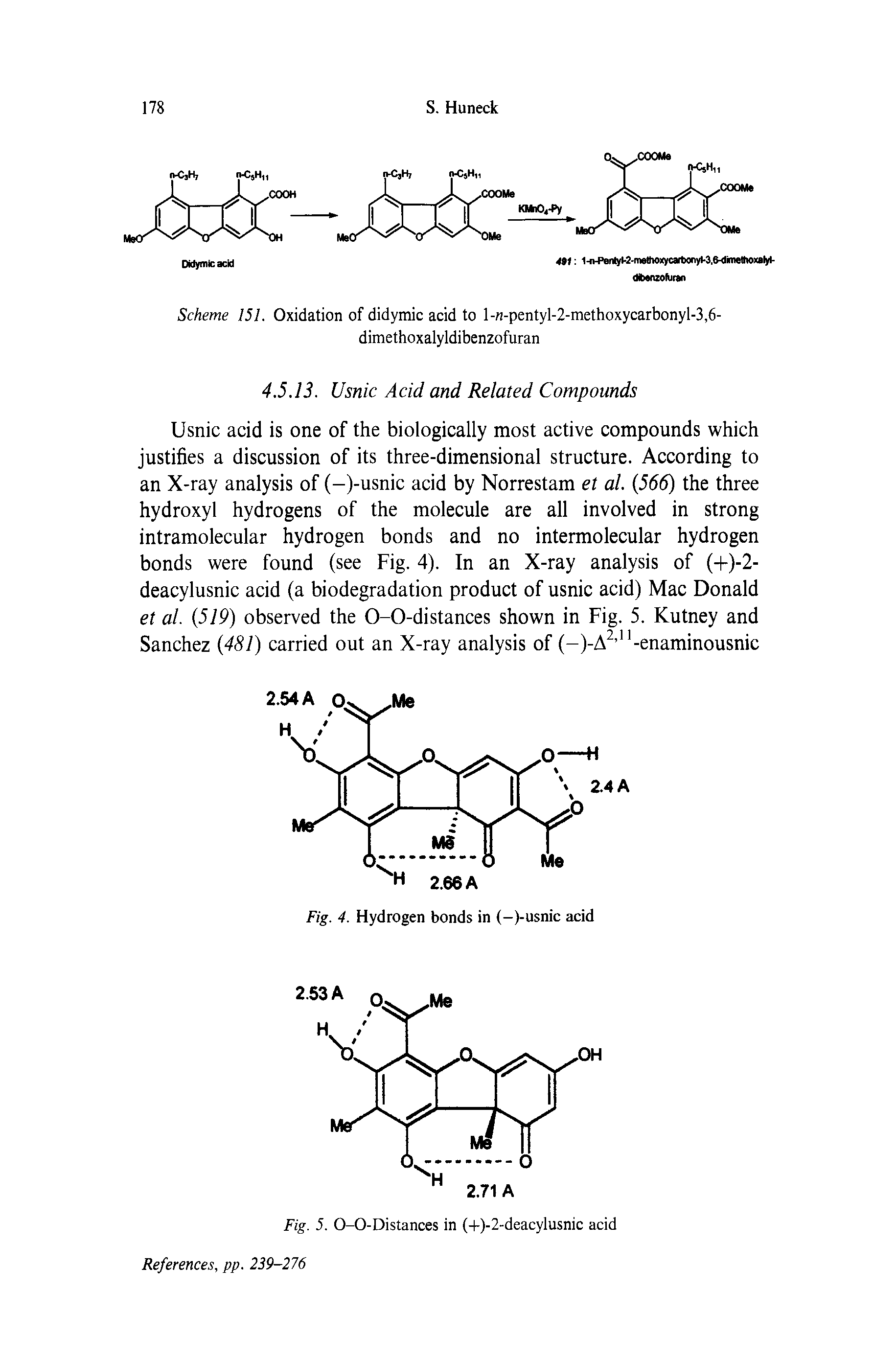 Scheme 151. Oxidation of didymic acid to l-n-pentyl-2-methoxycarbonyl-3,6-dimethoxalyldibenzofuran...