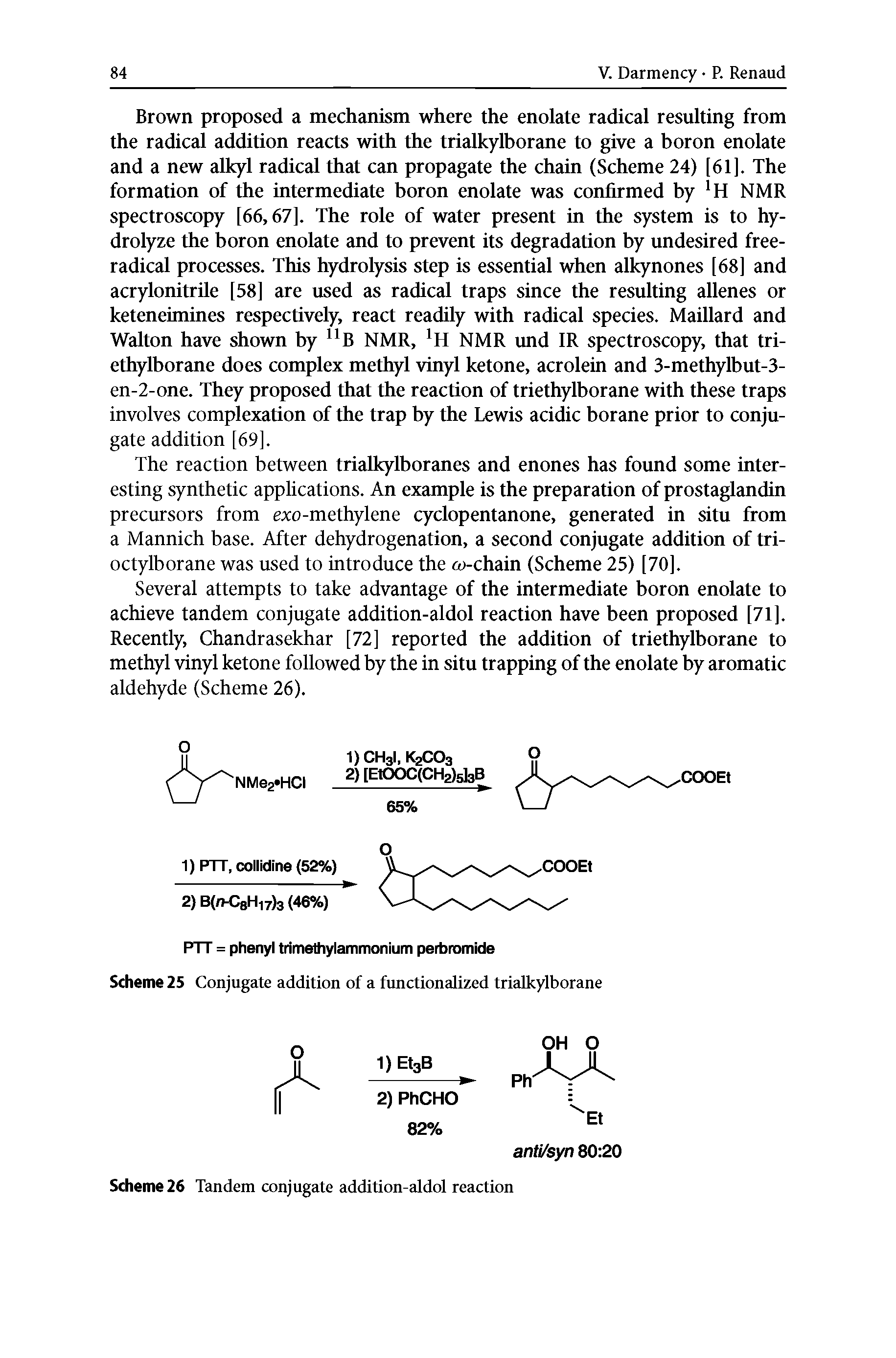 Scheme 26 Tandem conjugate addition-aldol reaction...