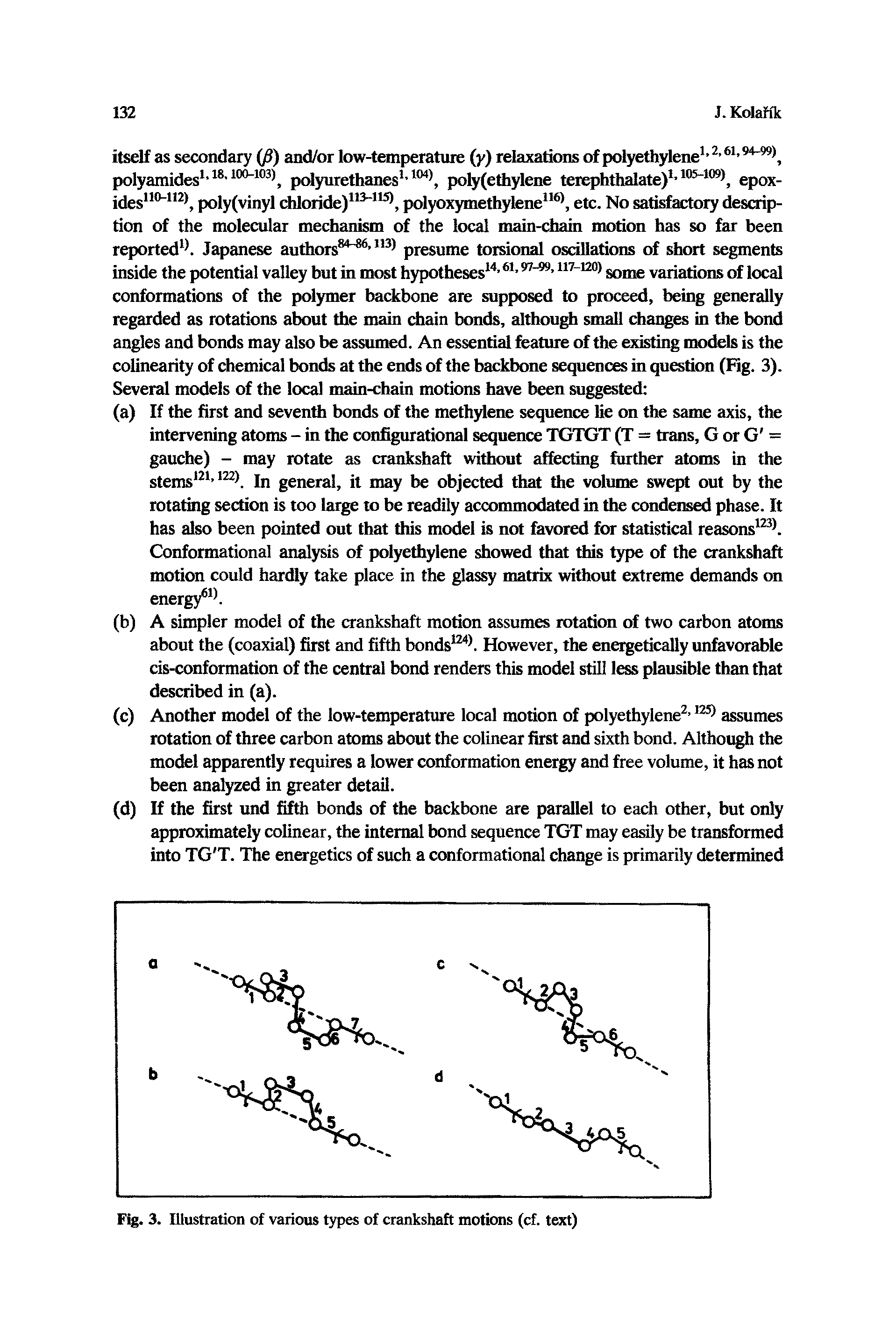 Fig. 3. Illustration of various types of crankshaft motions (cf. text)...