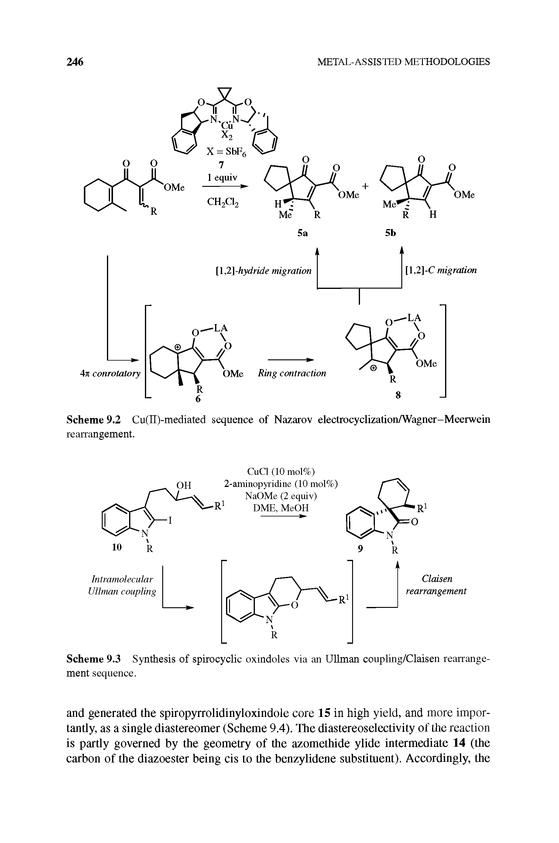 Scheme 9.3 Synthesis of spirocyclic oxindoles via an UUman coupling/Claisen rearrangement sequence.
