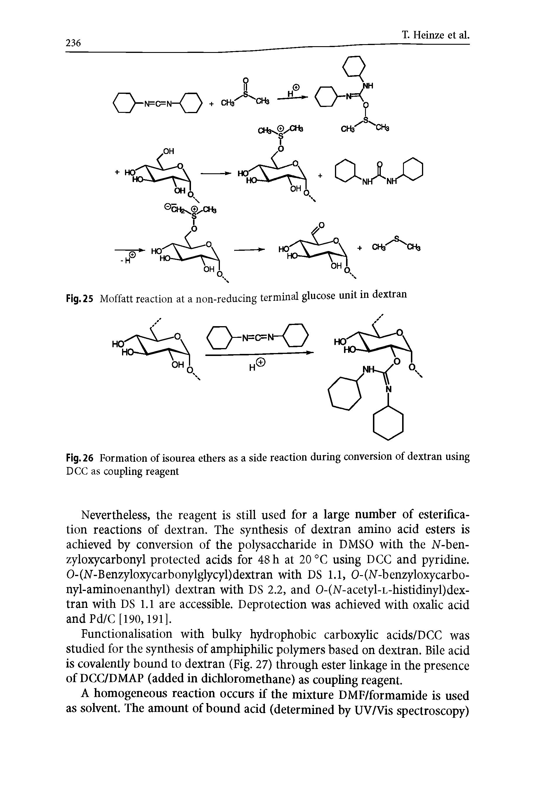 Fig. 25 Moffatt reaction at a non-reducing terminal glucose unit in dextran...