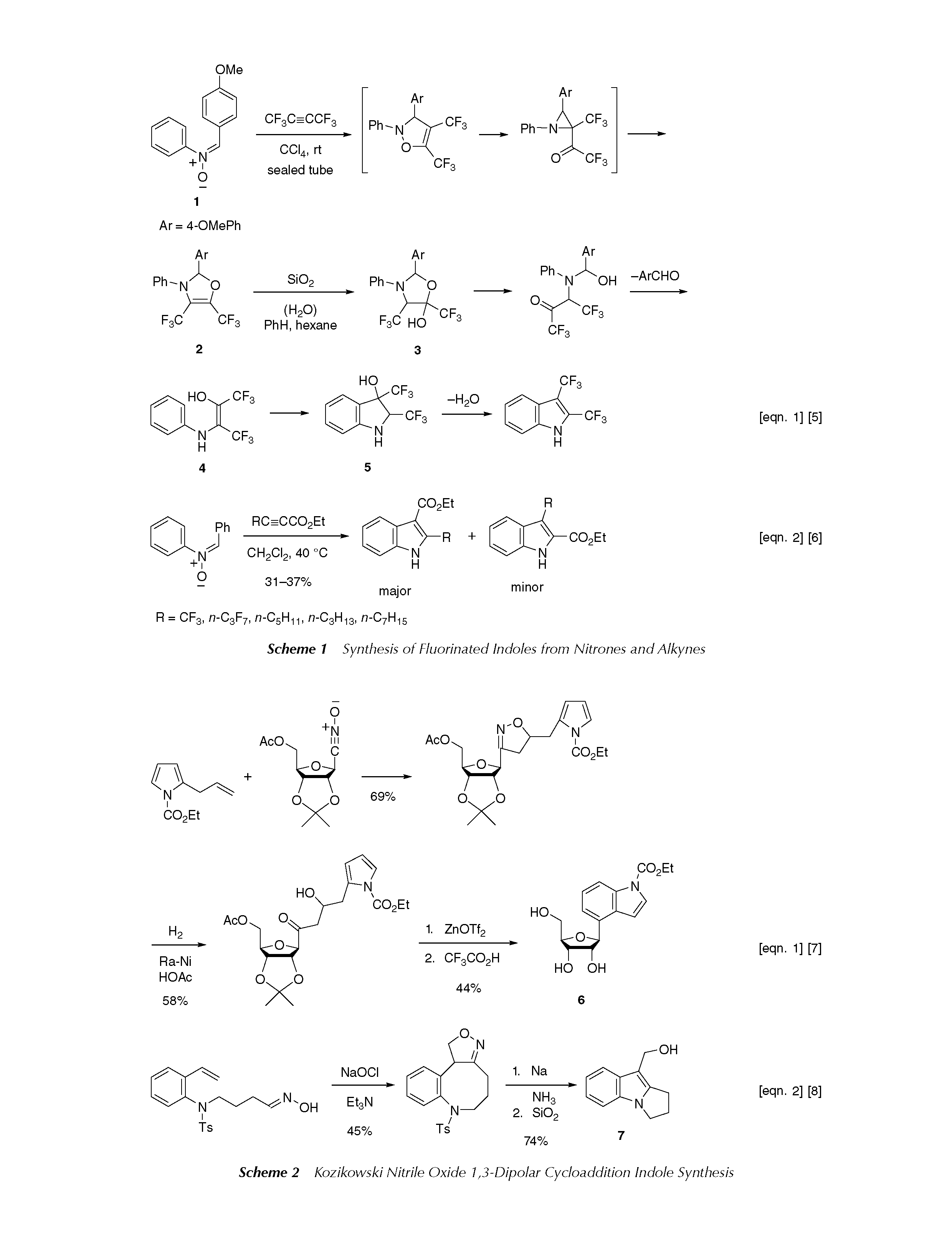 Scheme 2 Kozikowski Nitrile Oxide 1,3-Dipolar Cycloaddition Indole Synthesis...
