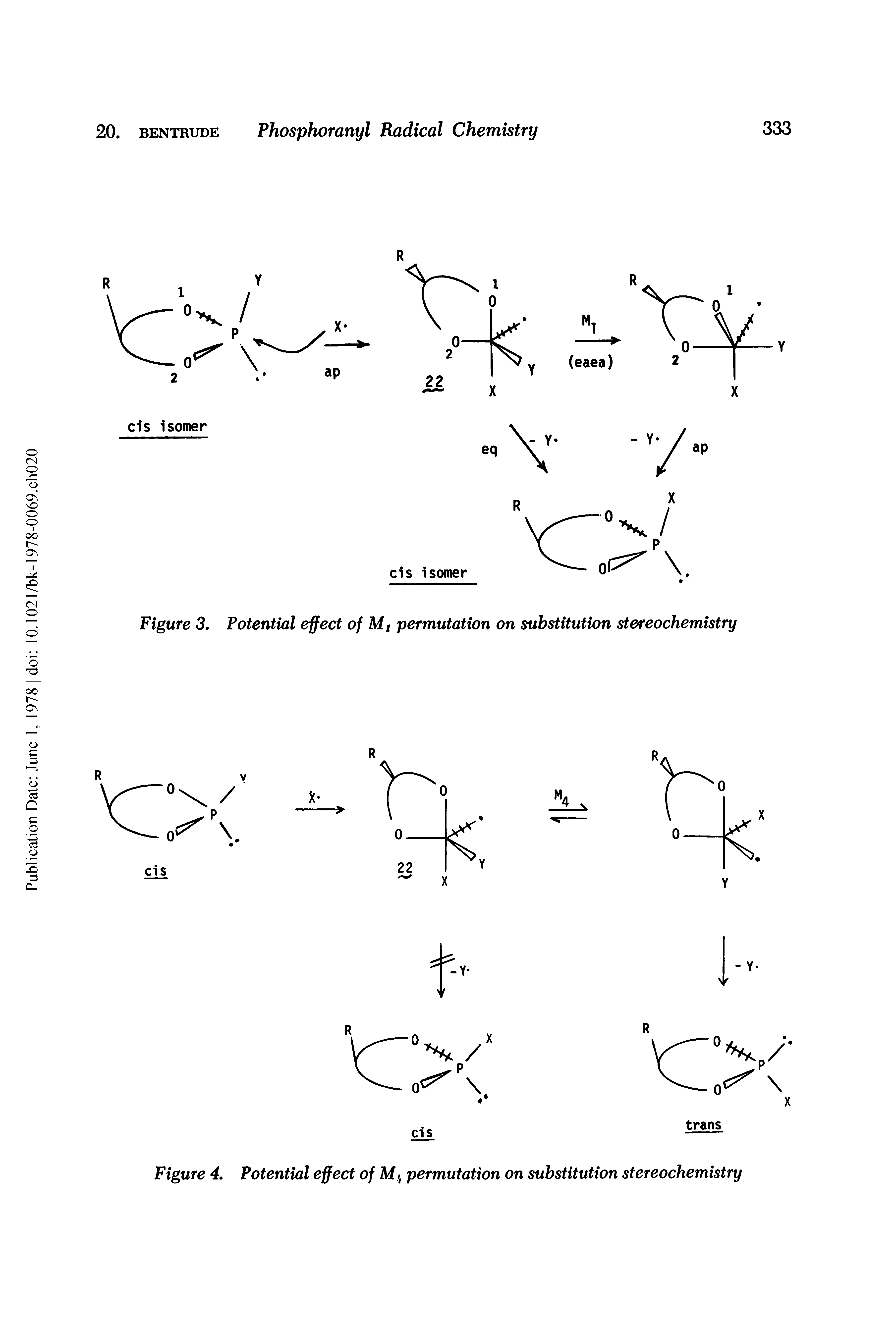 Figure 3, Potential effect of Mi permutation on substitution stereochemistry...