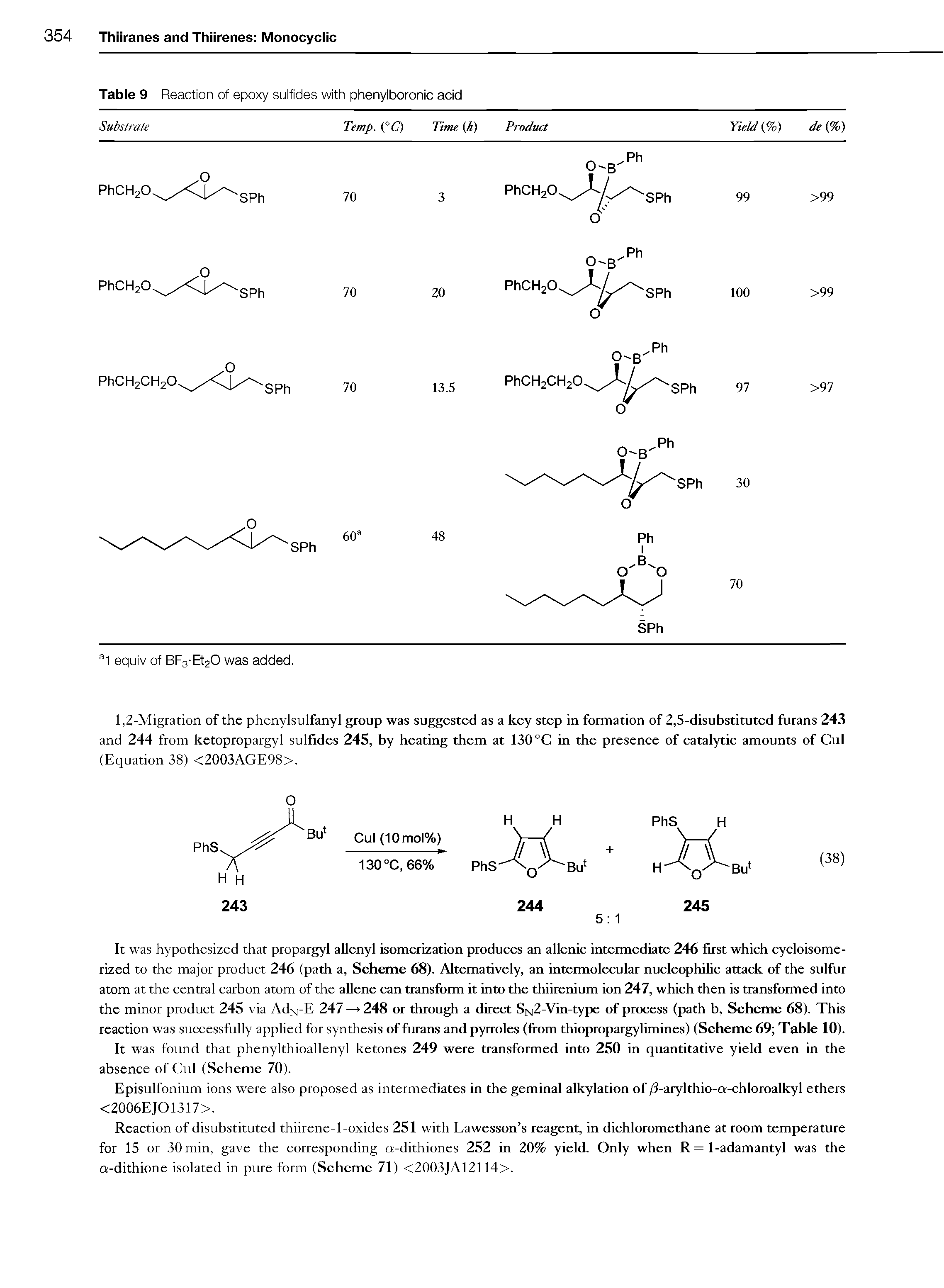 Table 9 Reaction of epoxy sulfides with phenylboronic acid...