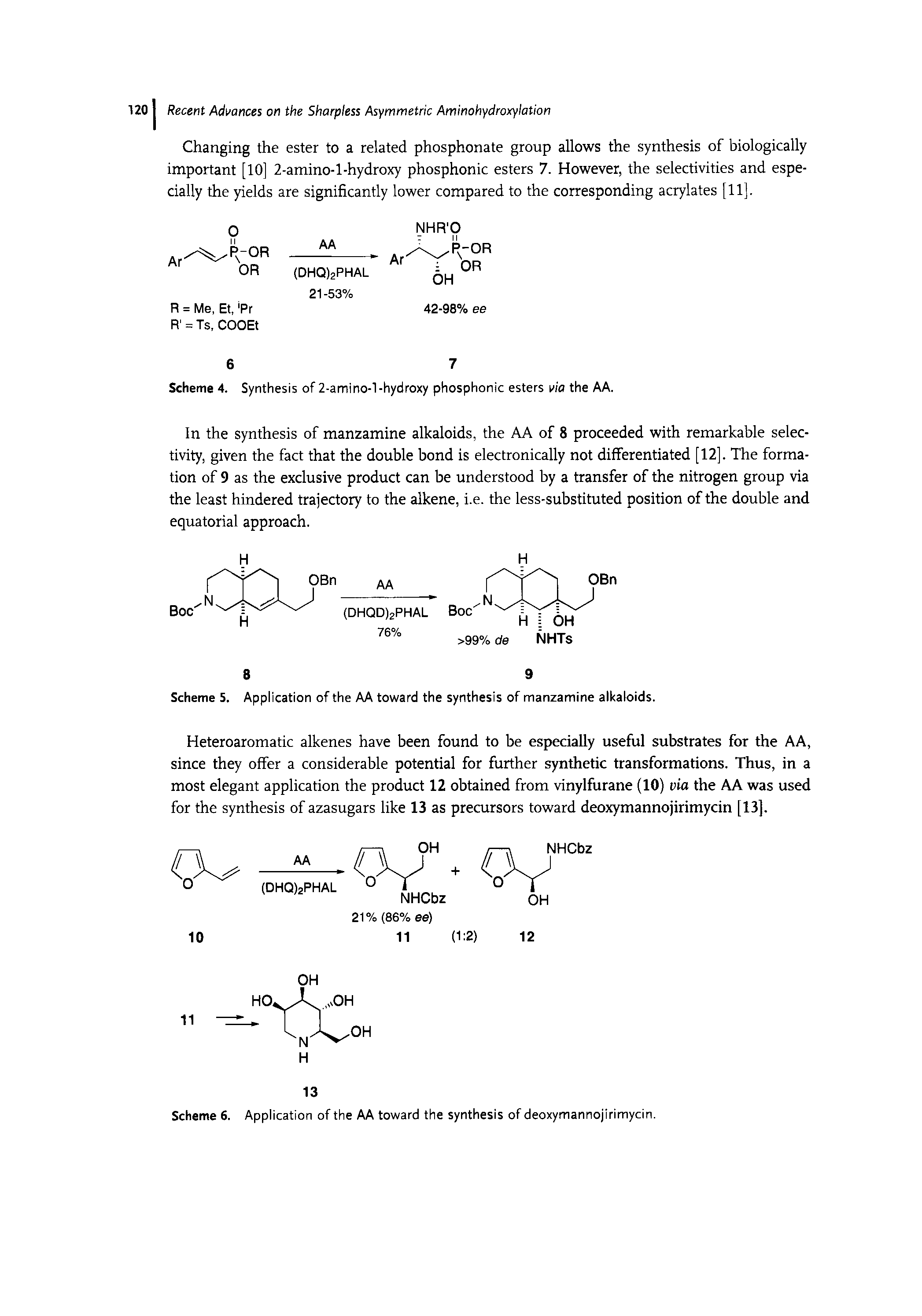 Scheme 5. Application of the AA toward the synthesis of manzamine alkaloids.