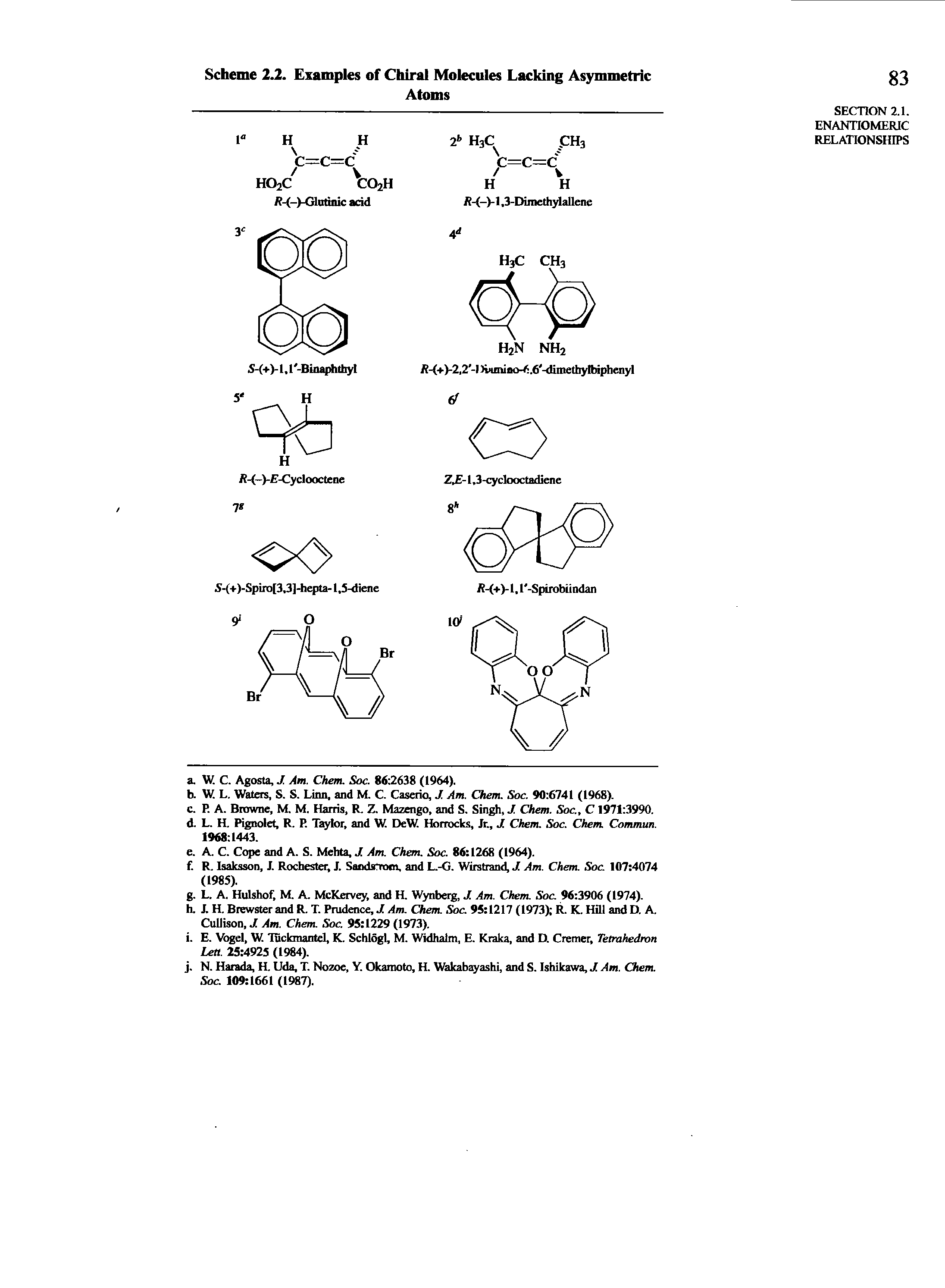 Scheme 2.2. Examples of Chiral Molecules Lacking Asymmetric...