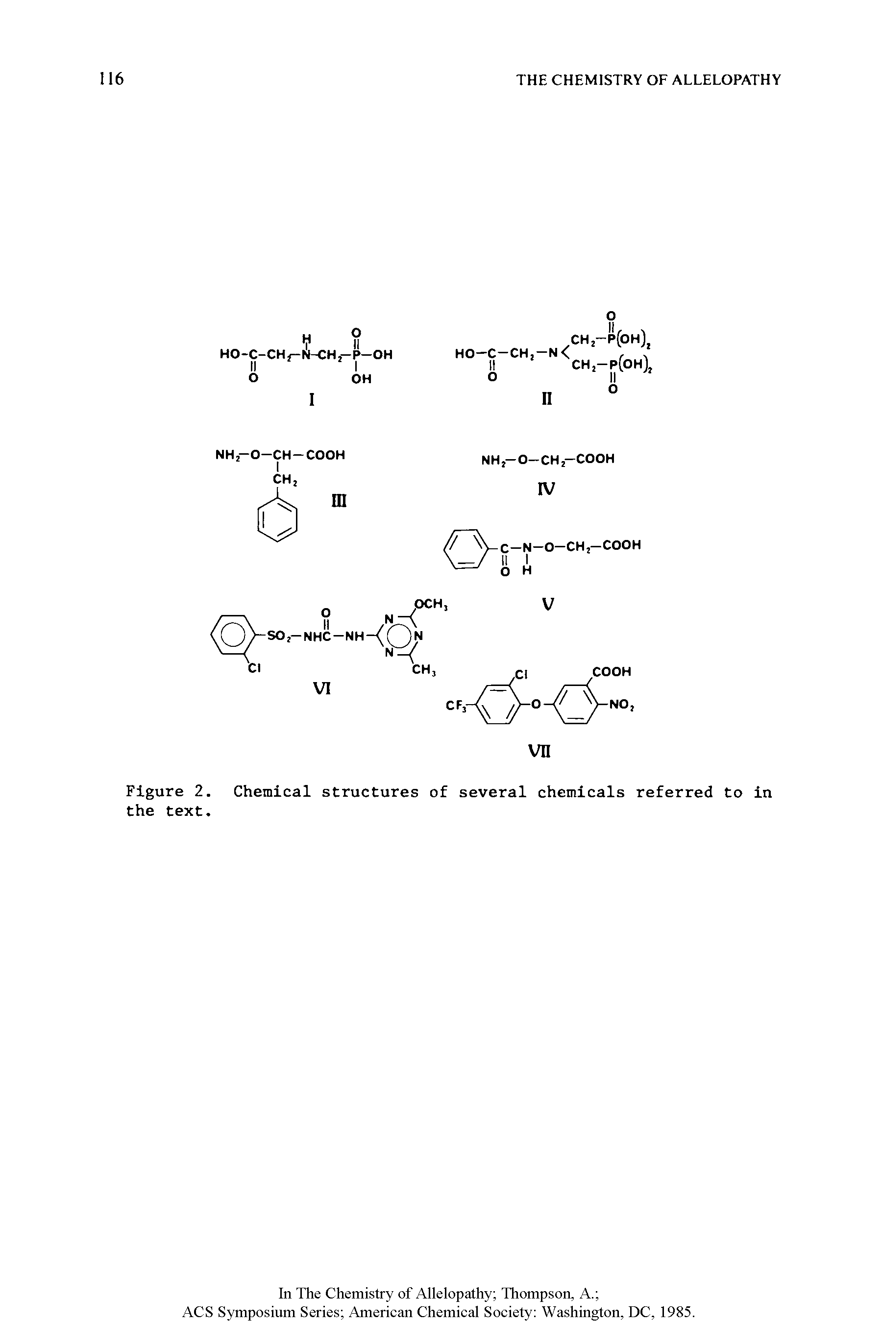 Figure 2. Chemical structures of several chemicals referred to in the text ...