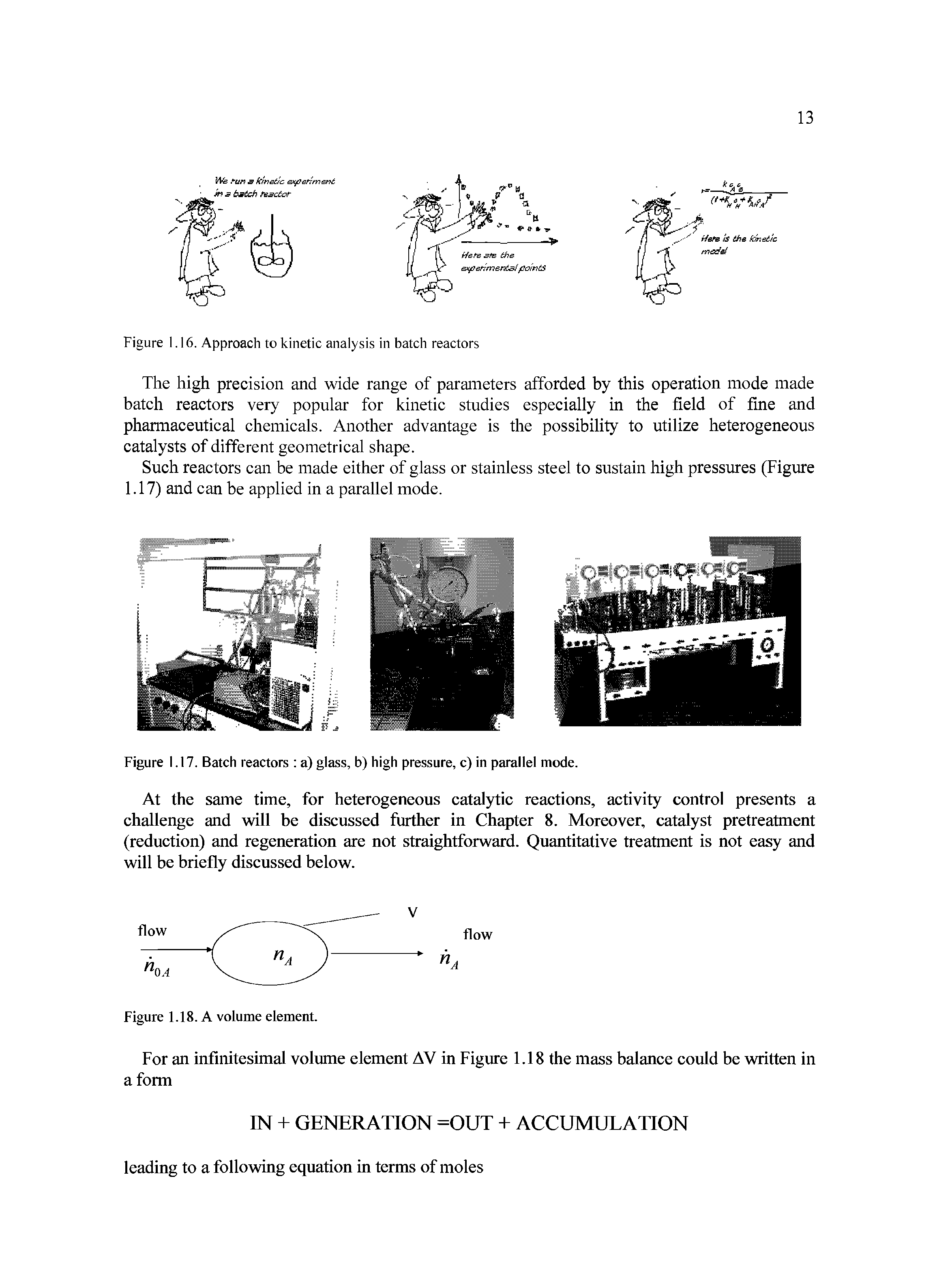 Figure 1.16. Approach to kinetic analysis in batch reactors...