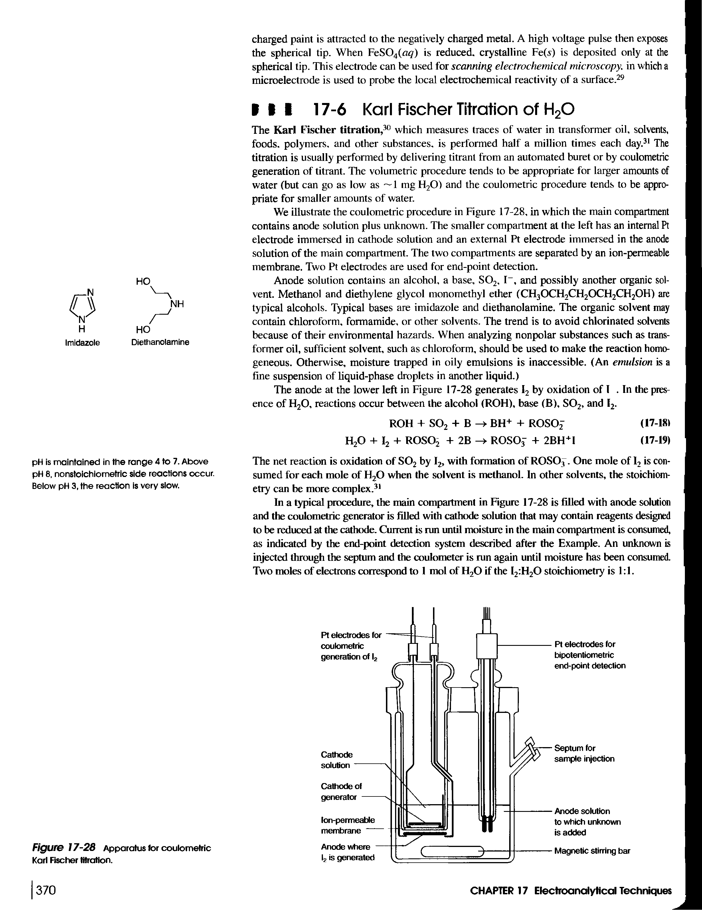 Figure 17-28 Apparatus tor coulometric Karl Fischer titration.