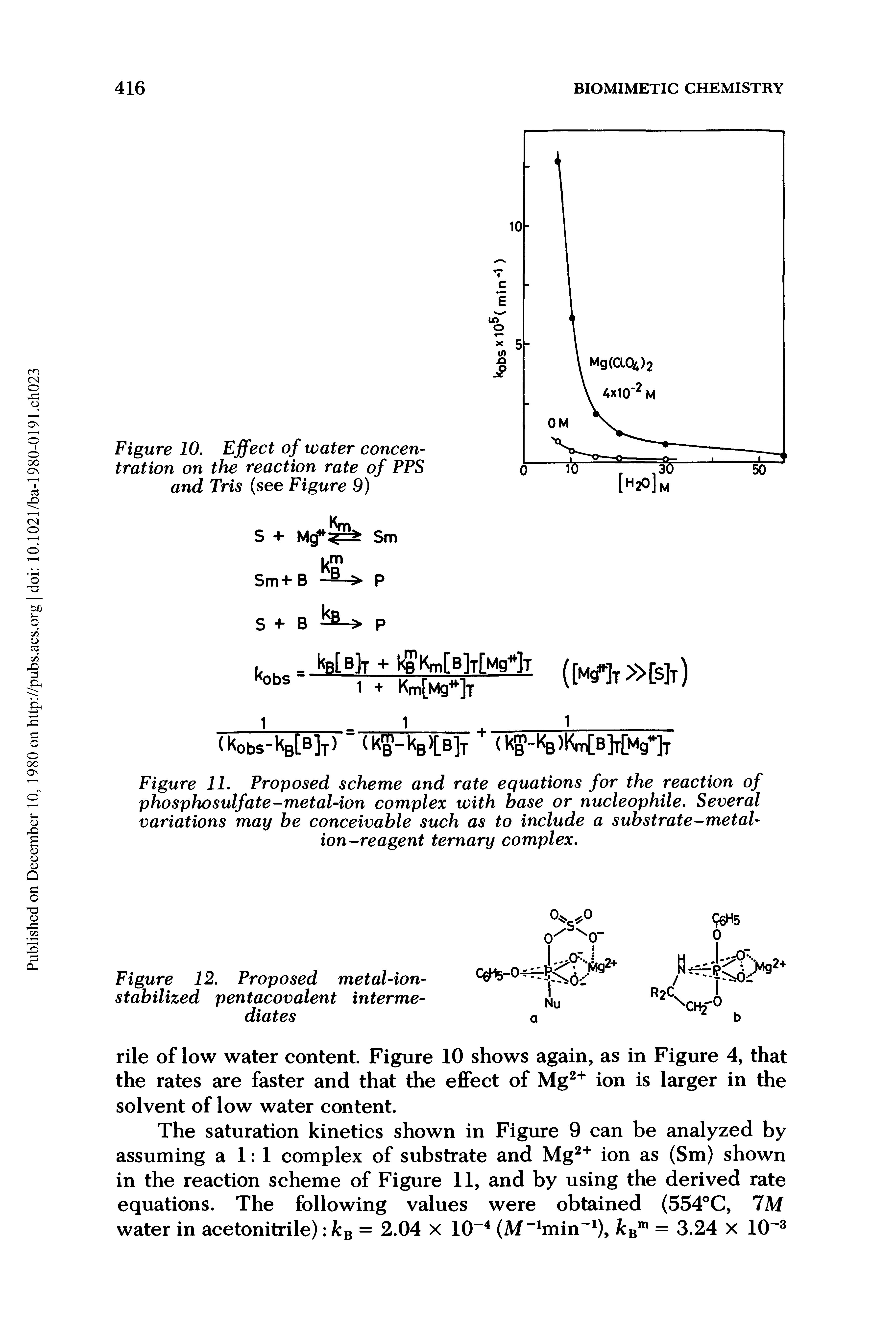 Figure 12. Proposed metal-ion-stabilized pentacovalent intermediates...