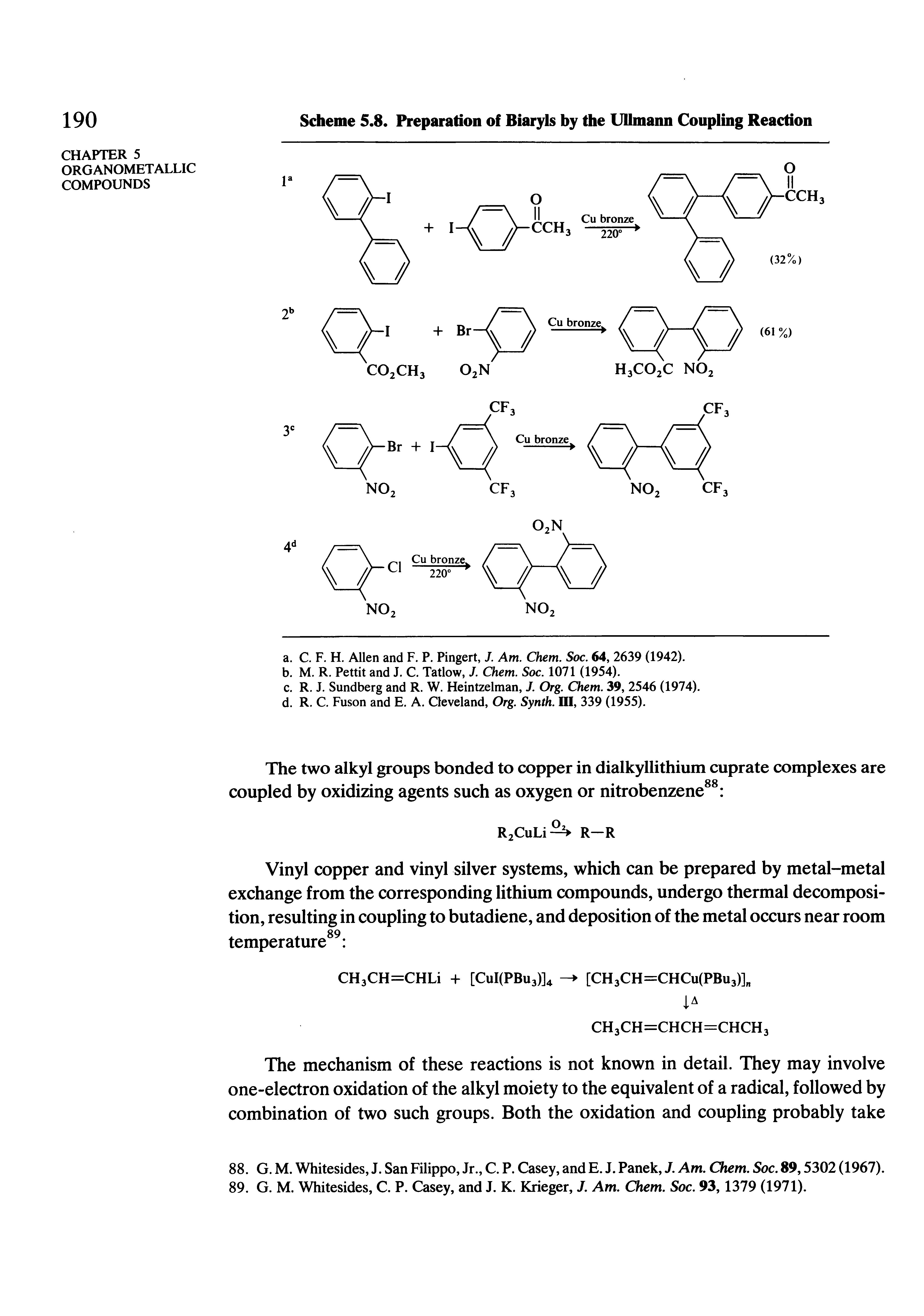 Scheme 5.8. Preparation of Biaryls by the Ullmann Coupling Reaction...