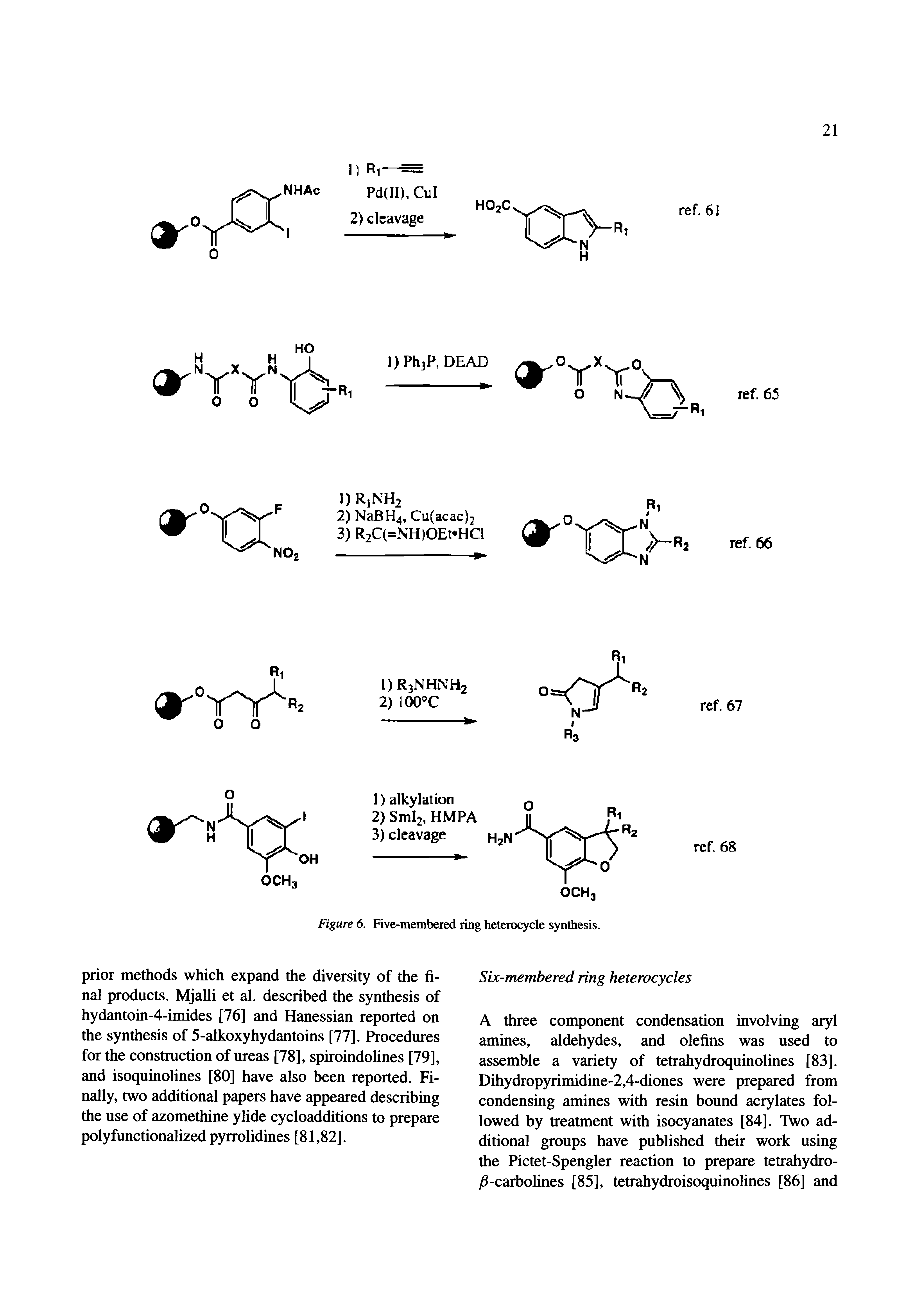 Figure 6. Five-membered ring heterocycle synthesis.