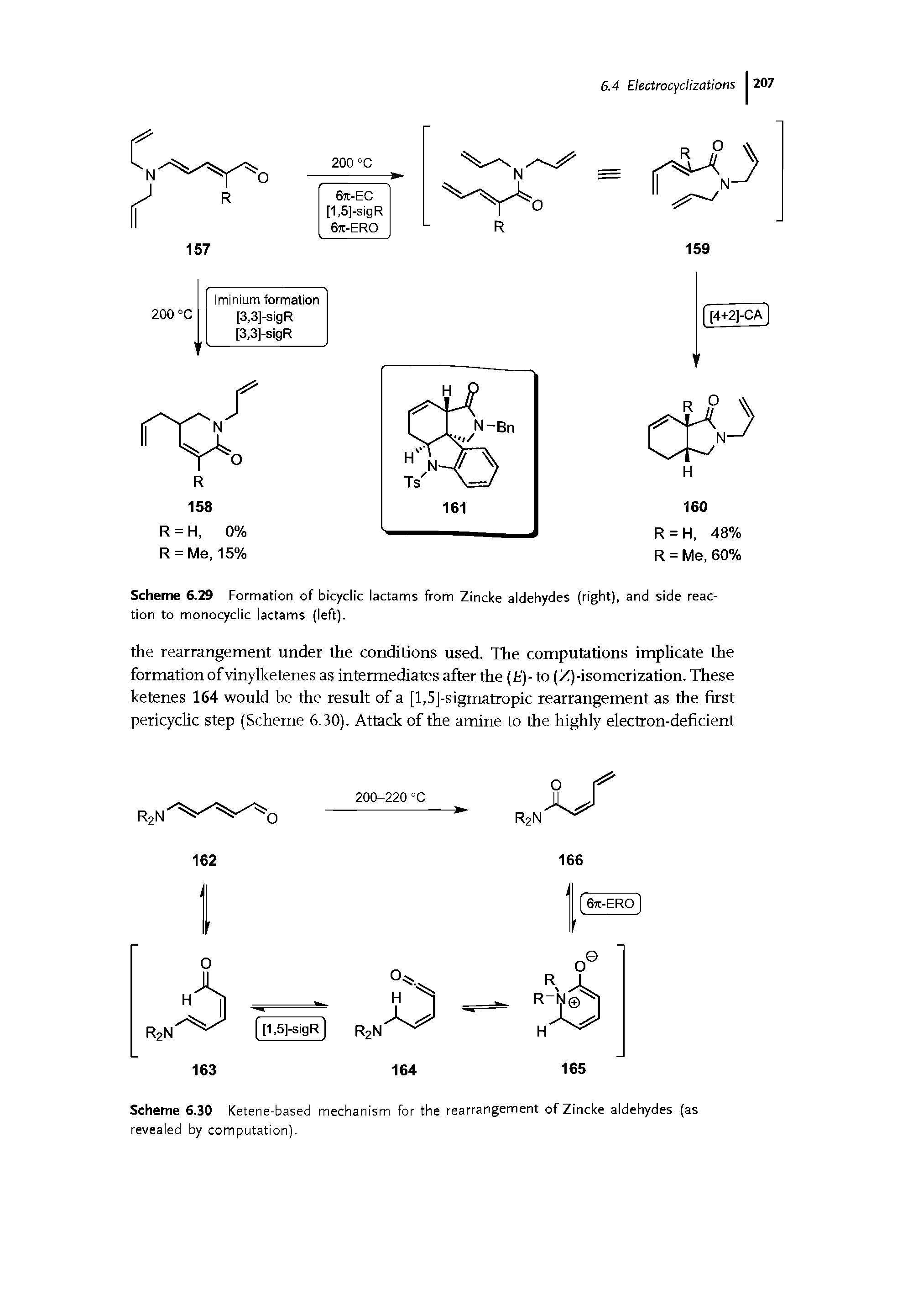 Scheme 6.30 Ketene-based mechanism for the rearrangement of Zincke aldehydes (as revealed by computation).