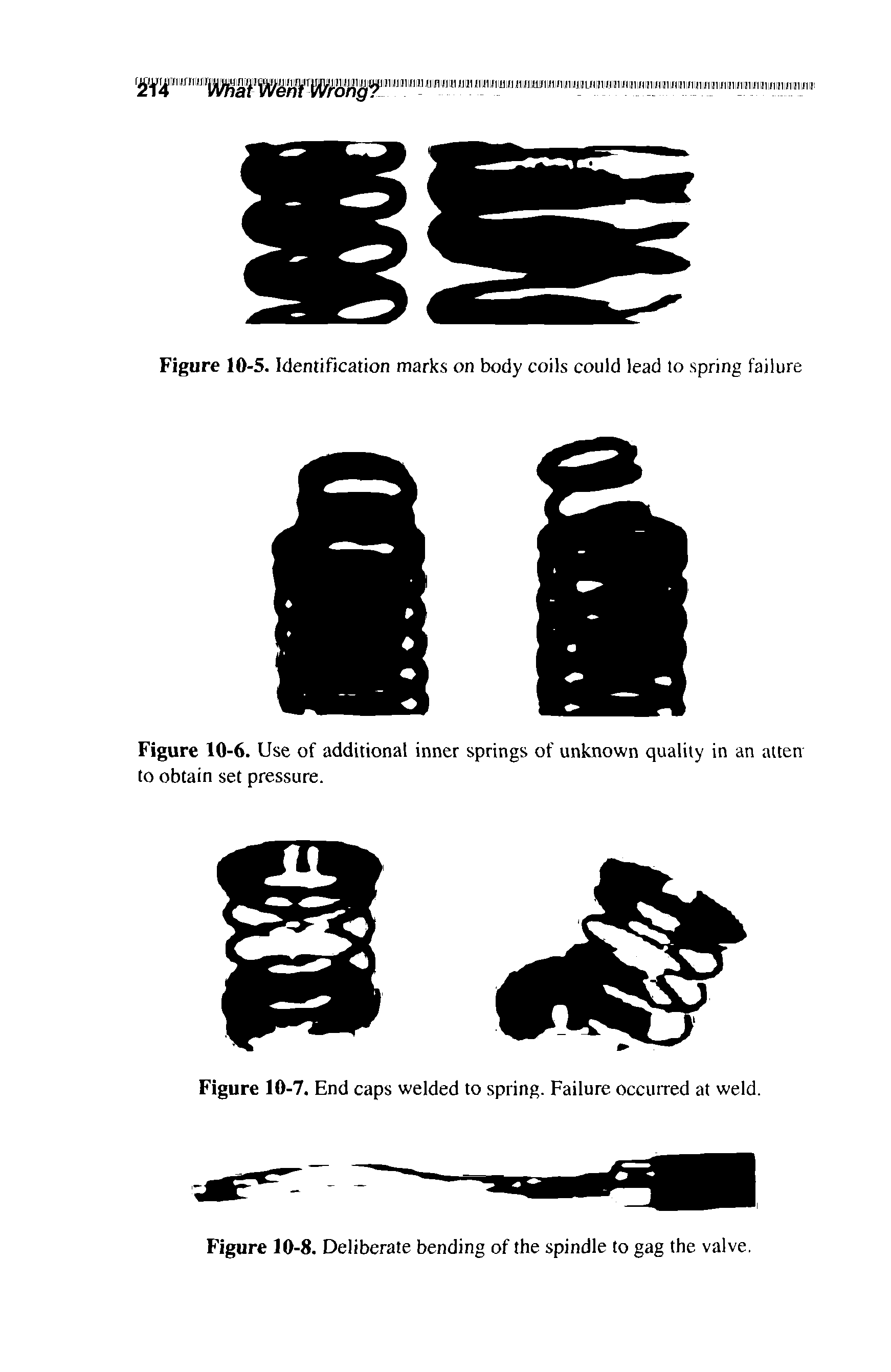 Figure 10-6. Use of additional inner springs of unknown quality in an atten to obtain set pressure.