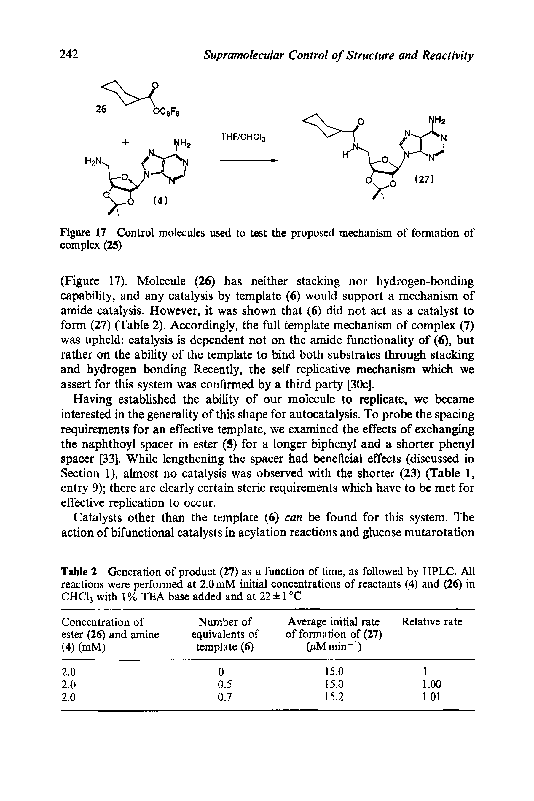 Figure 17 Control molecules used to test the proposed mechanism of formation of complex (25)...