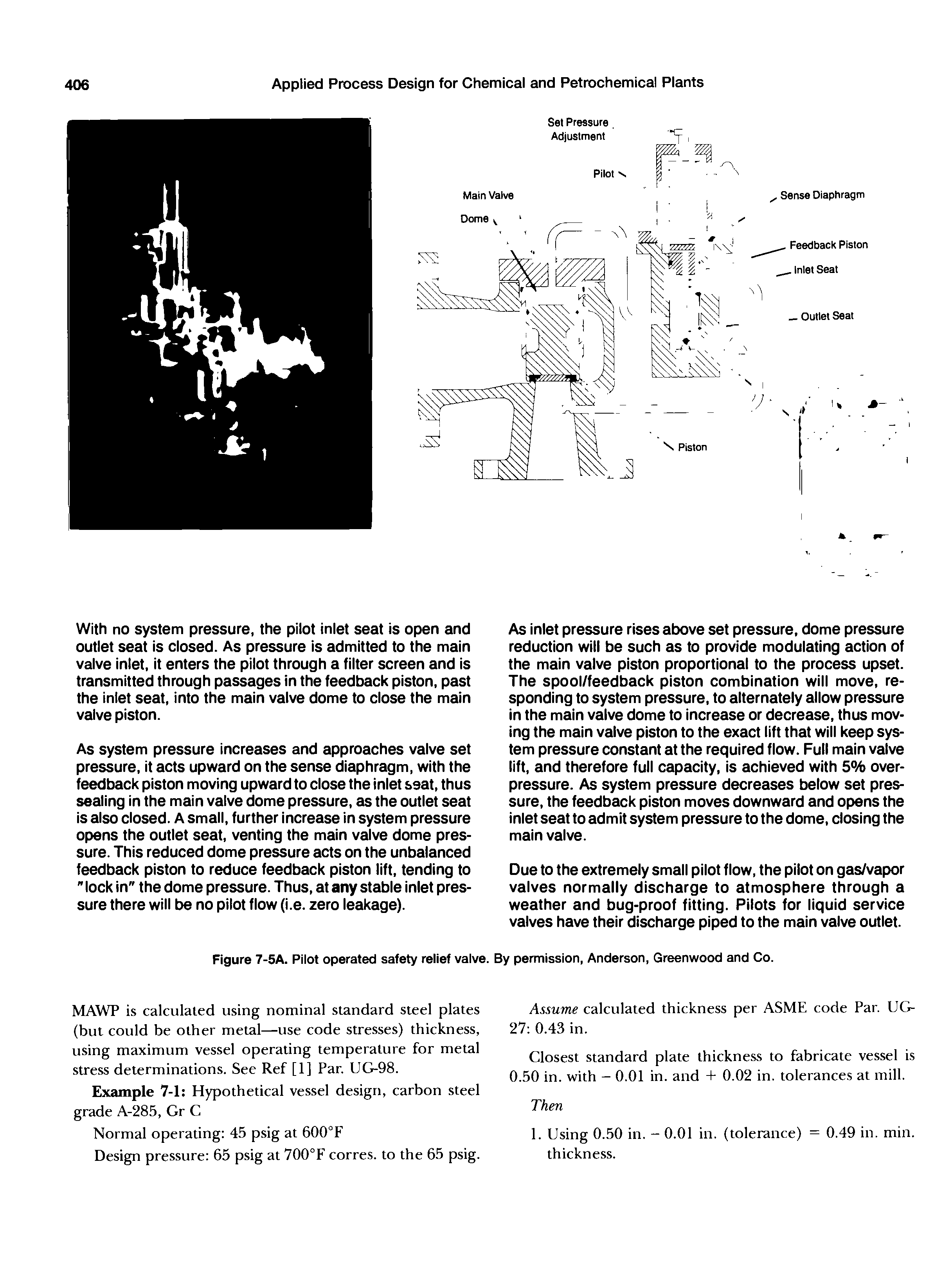 Figure 7-5A. Pilot operated safety relief valve. By permission, Anderson, Greenwood and Co.