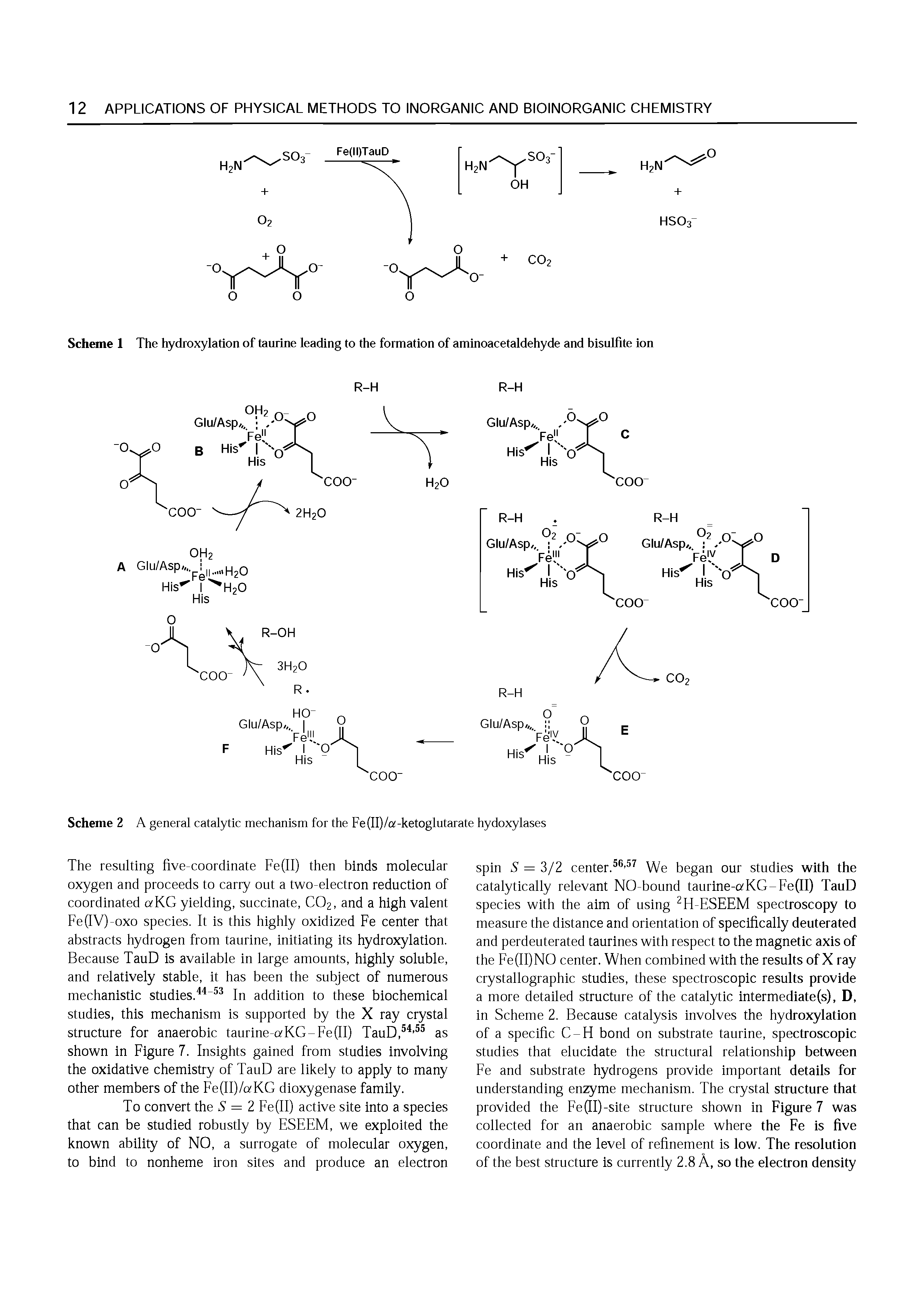 Scheme 2 A general catalytic mechanism for the Fe(II)/a-ketoglutarate hydoxylases...