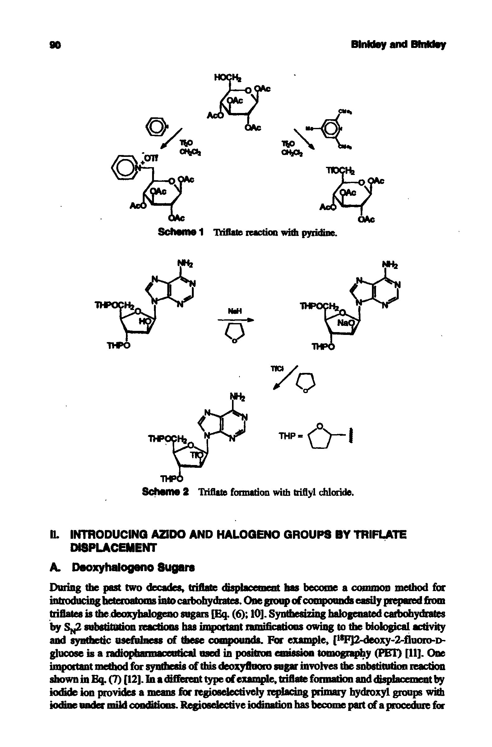 Scheme 2 Triflate formation with triflyl chloride.