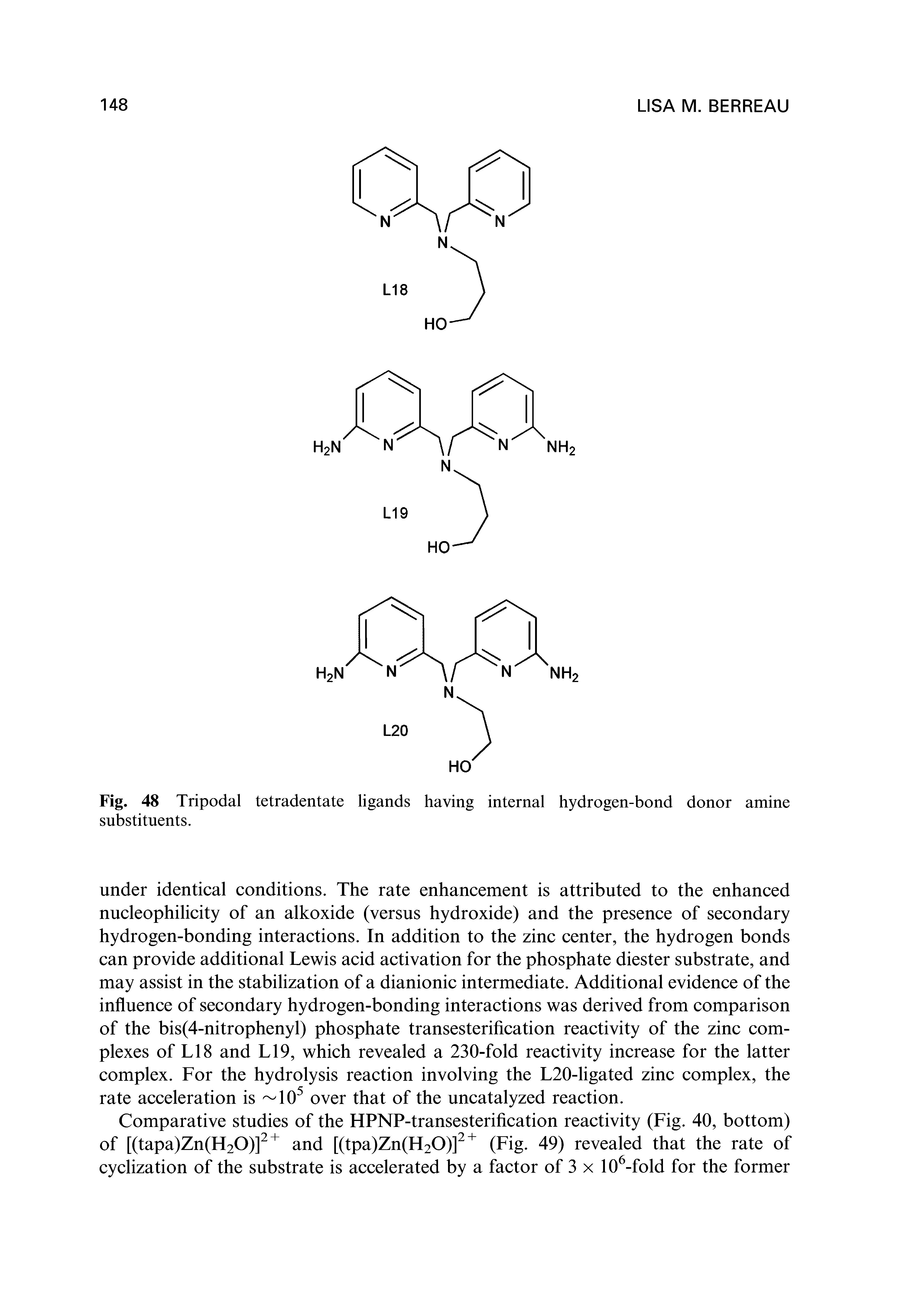 Fig. 48 Tripodal tetradentate ligands having internal hydrogen-bond donor amine substituents.
