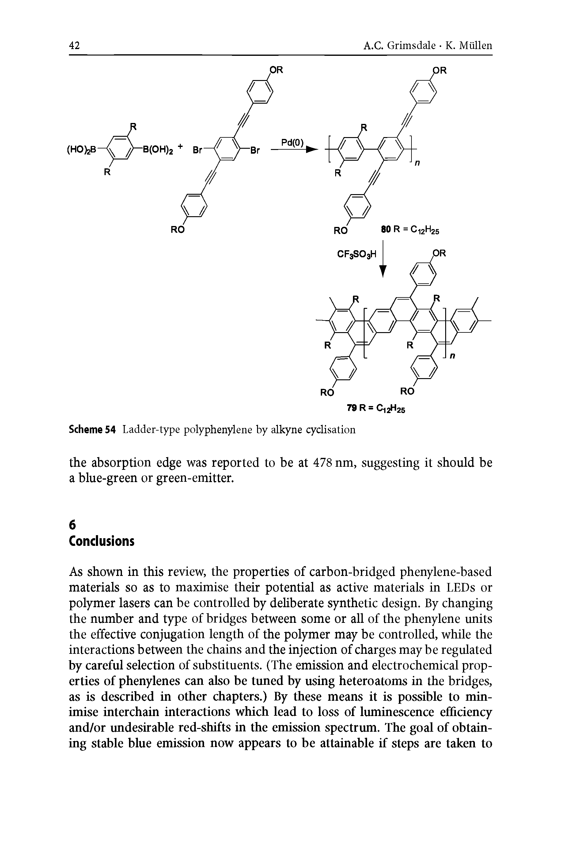 Scheme 54 Ladder-type polyphenylene by alkyne cydisation...