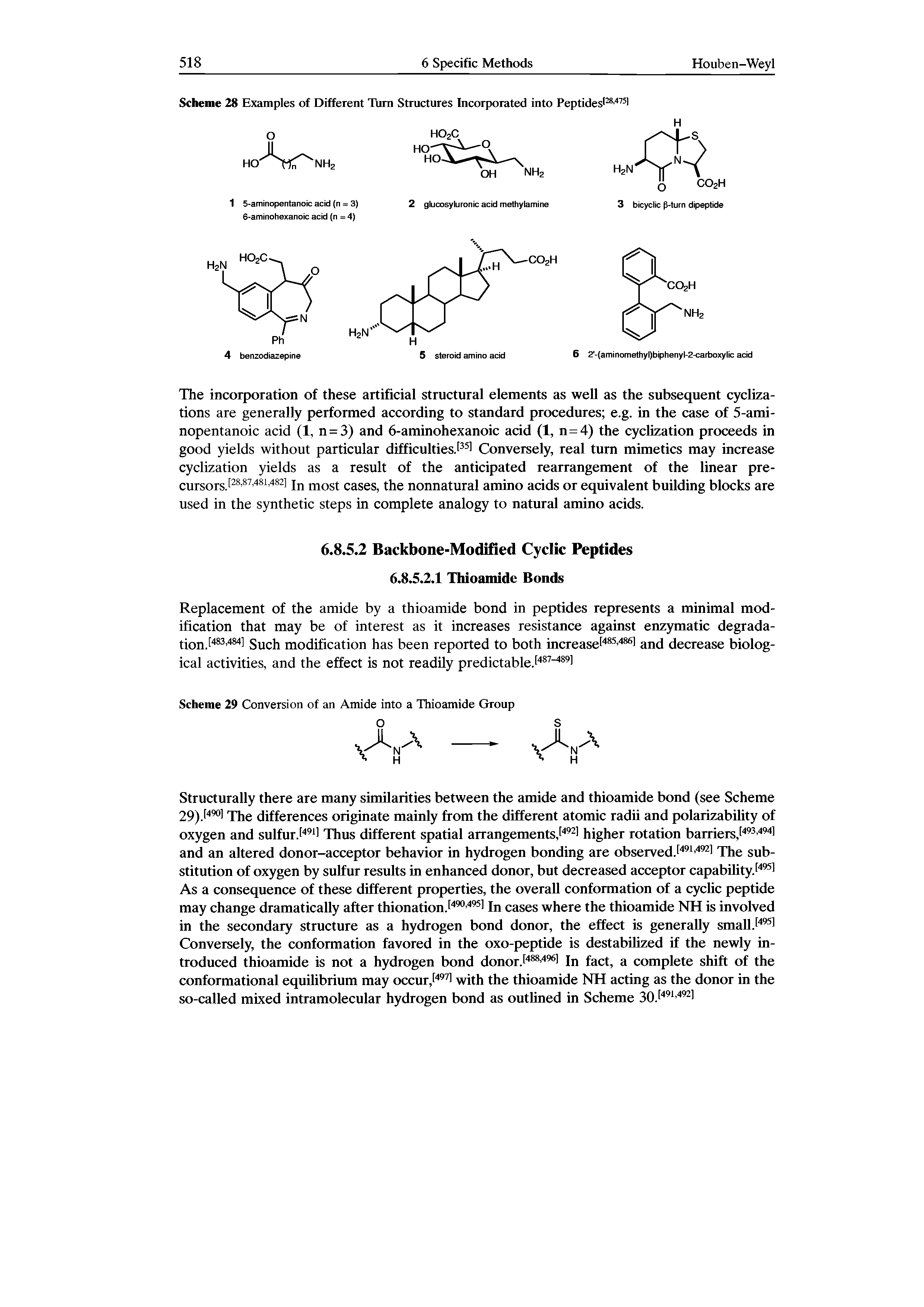 Scheme 29 Conversion of an Amide into a Thioamide Group...