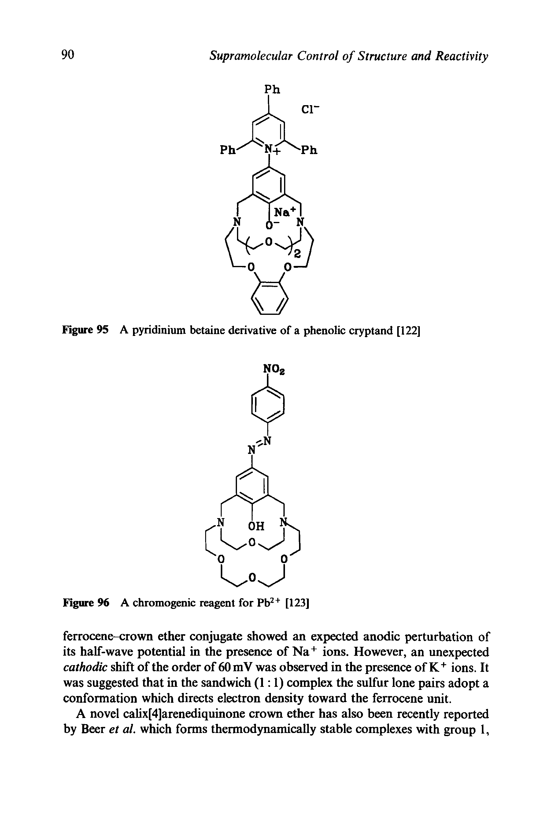 Figure 95 A pyridinium betaine derivative of a phenolic cryptand [122]...