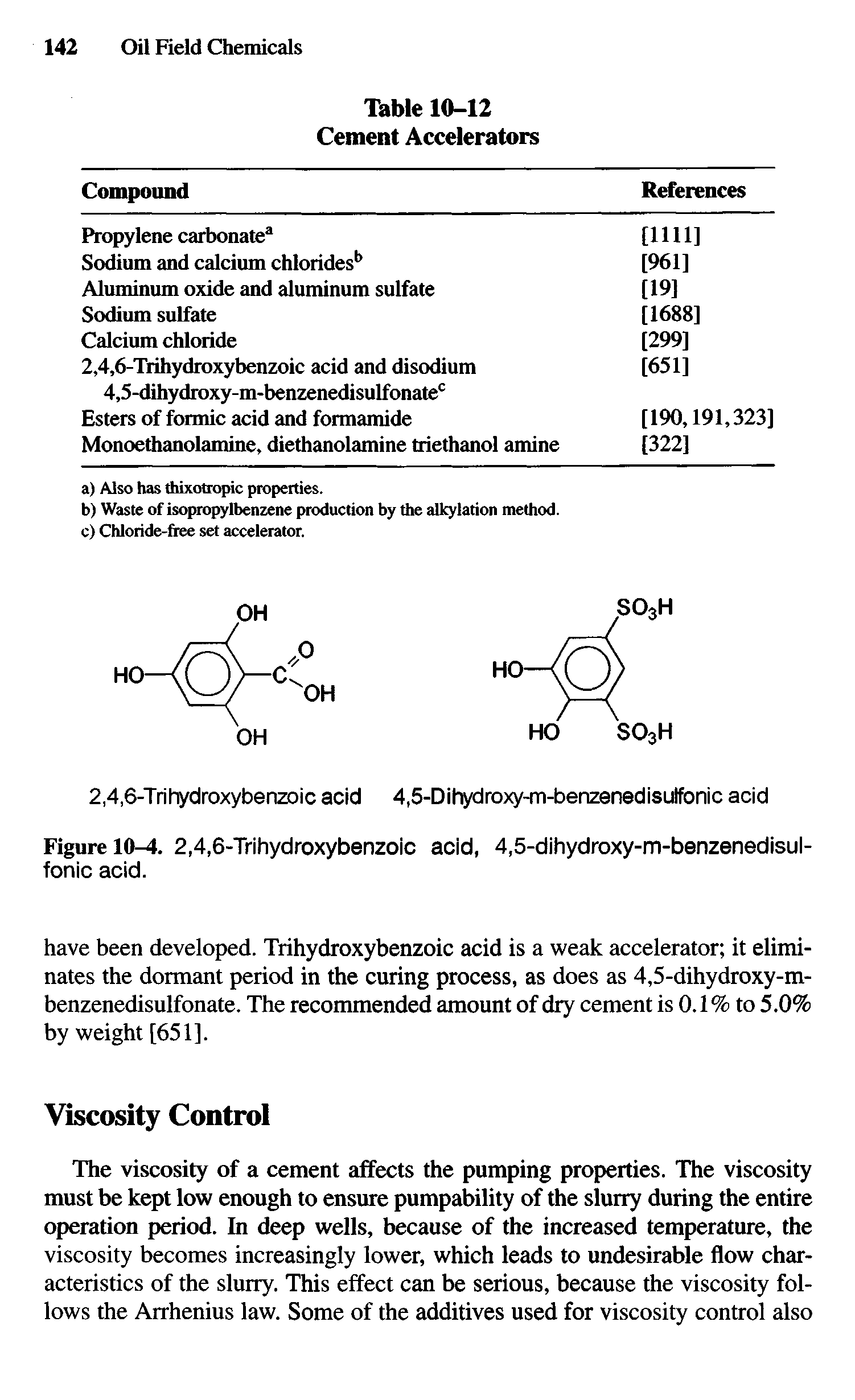 Figure 10-4. 2,4,6-Trihydroxybenzoic acid, 4,5-dihydroxy-m-benzenedisul-fonic acid.