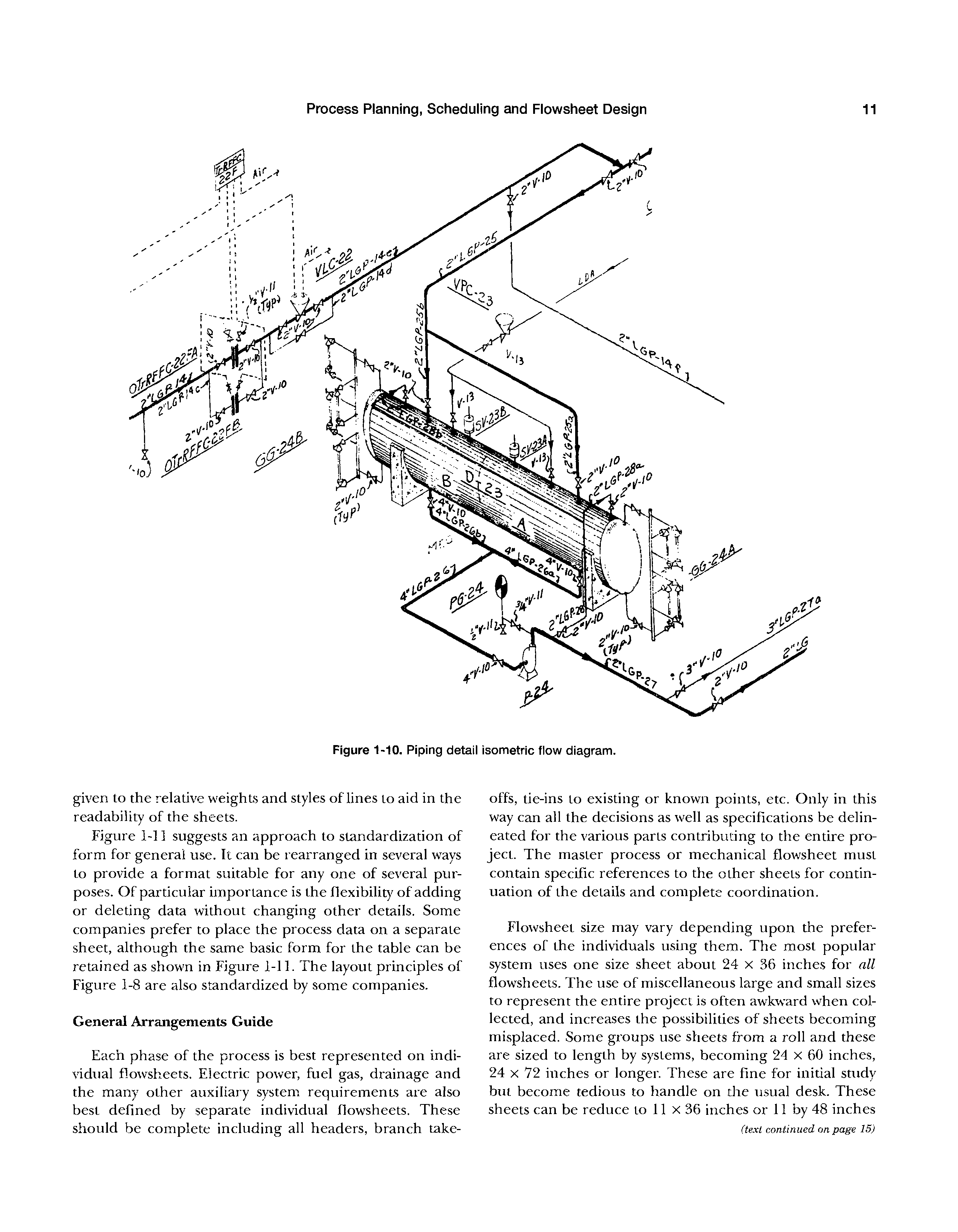 Figure 1-10. Piping detail isometric flow diagram.