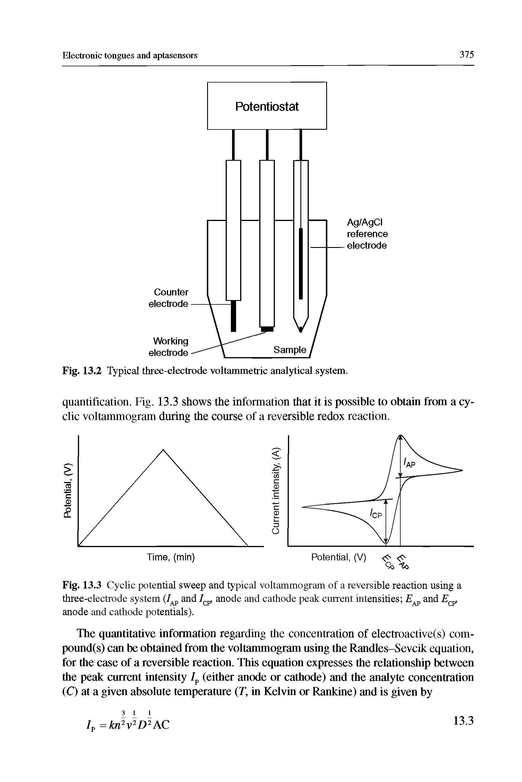 Fig. 13.2 Typical three-electrode voltammetric analytical system.