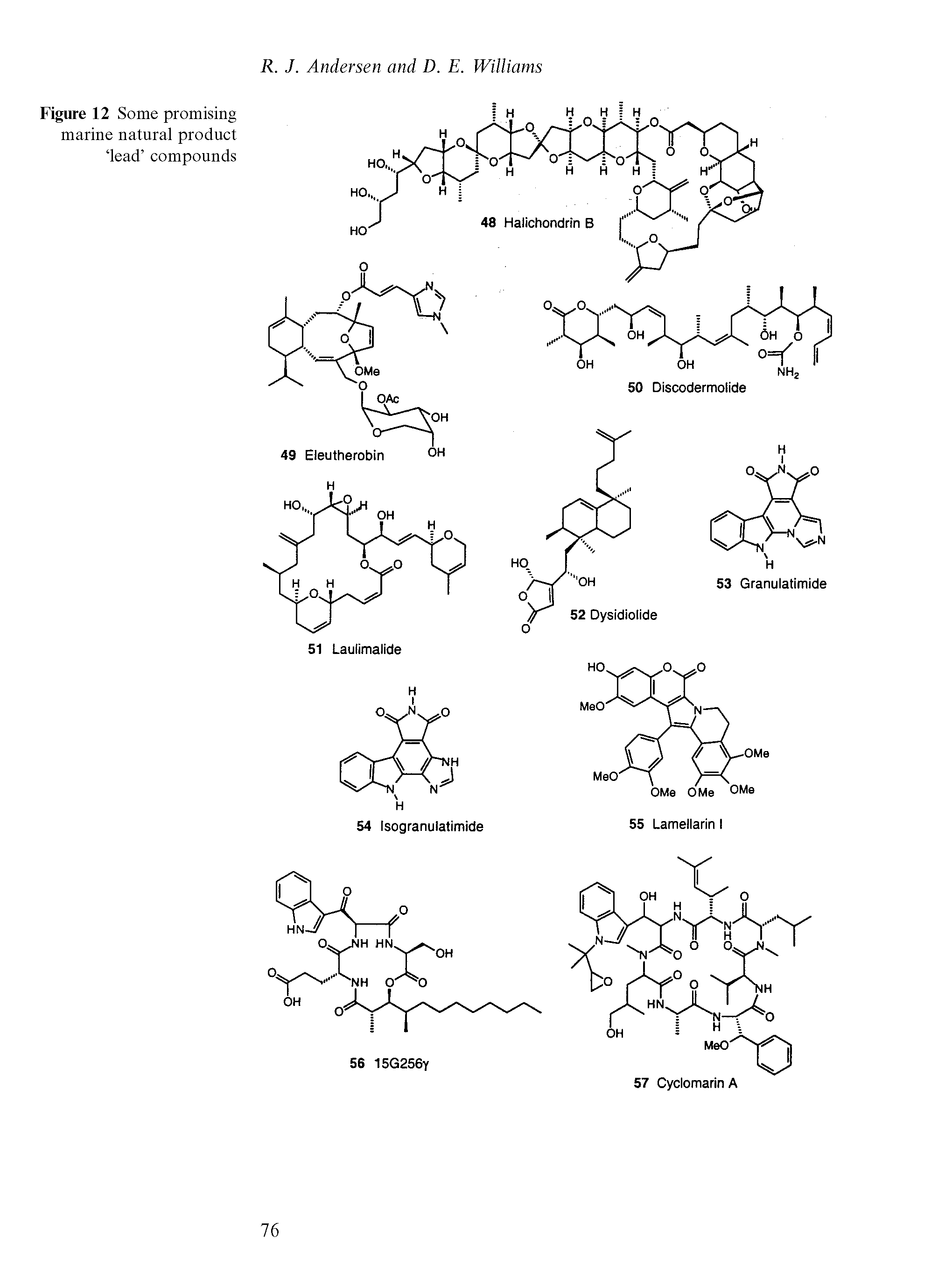 Figure 12 Some promising marine natural product lead compounds...
