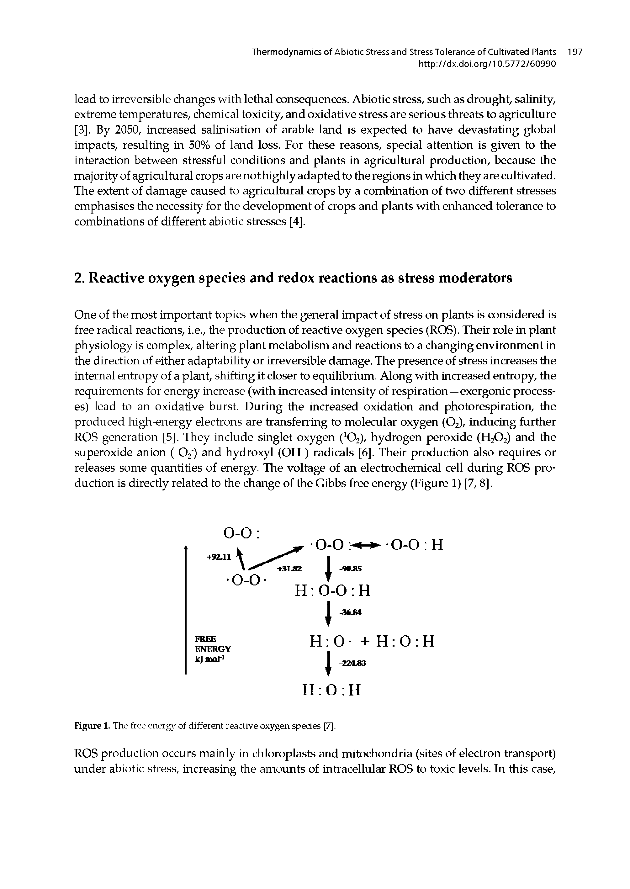 Figure 1. The free energy of different reactive oxygen spedes [7],...