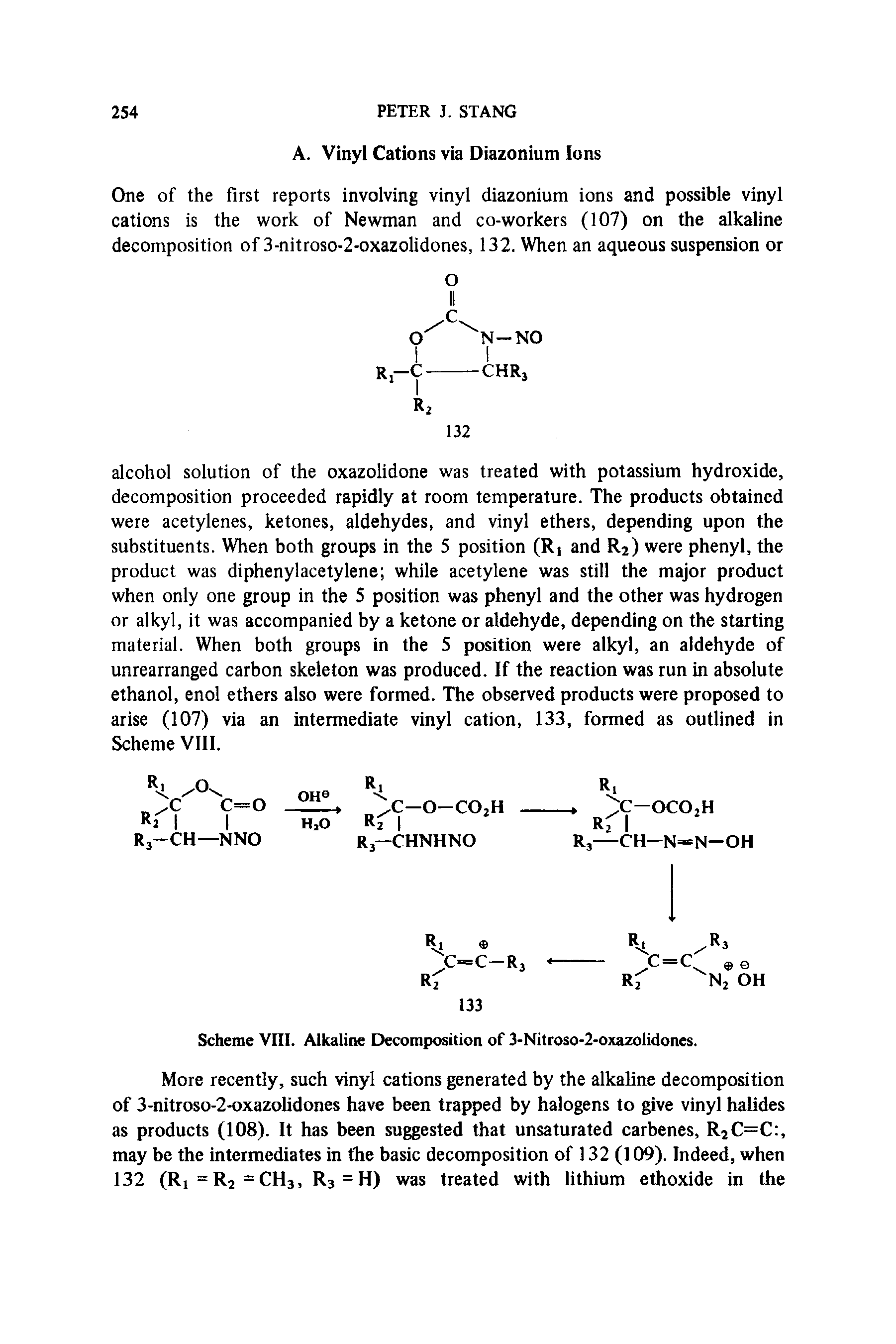 Scheme VIII. Alkaline Decomposition of 3-Nitroso-2-oxazolidones.