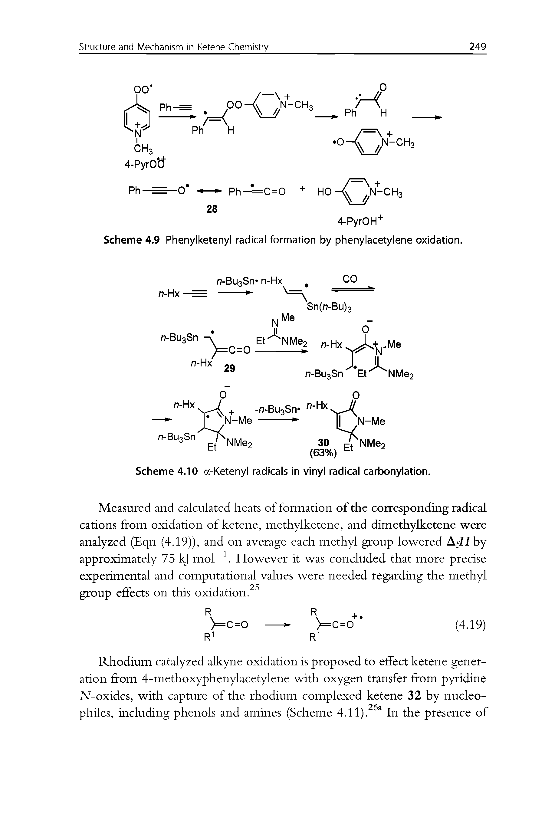Scheme 4.9 Phenylketenyl radical formation by phenylacetylene oxidation.