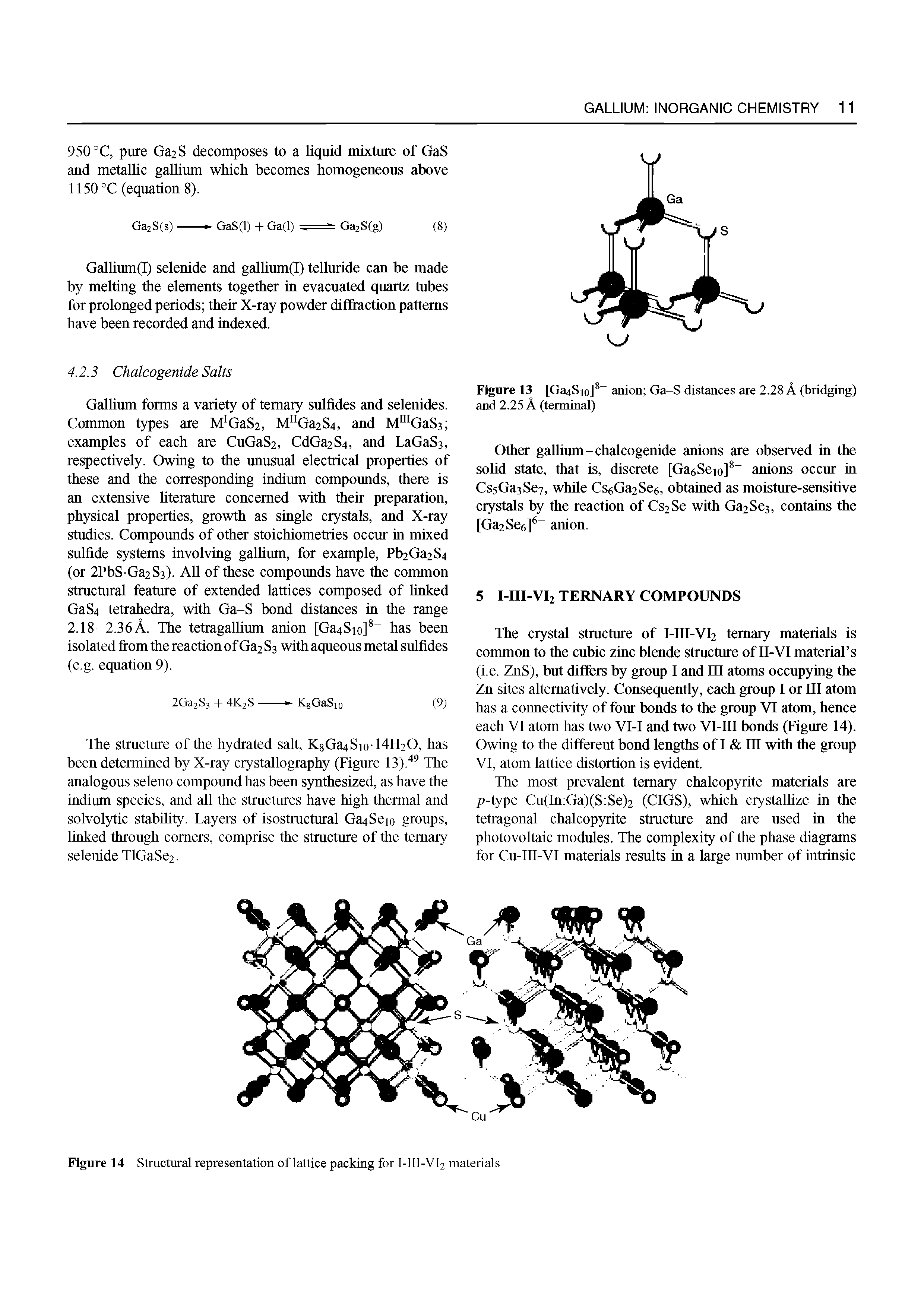 Figure 14 Structural representation of lattice packing for I-III-VI2 materials...