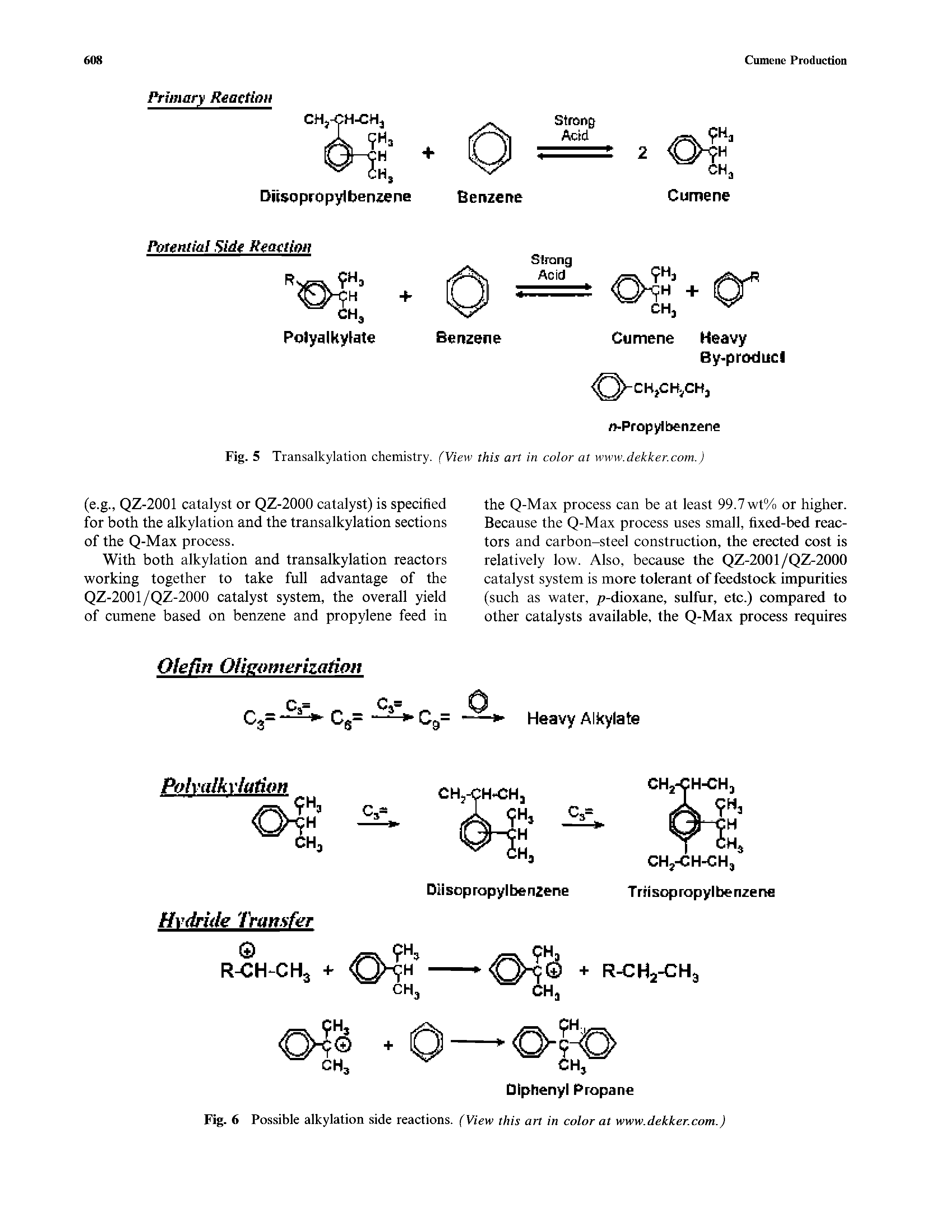 Fig. 6 Possible alkylation side reactions. (View this art in color at www.dekker.com.)...