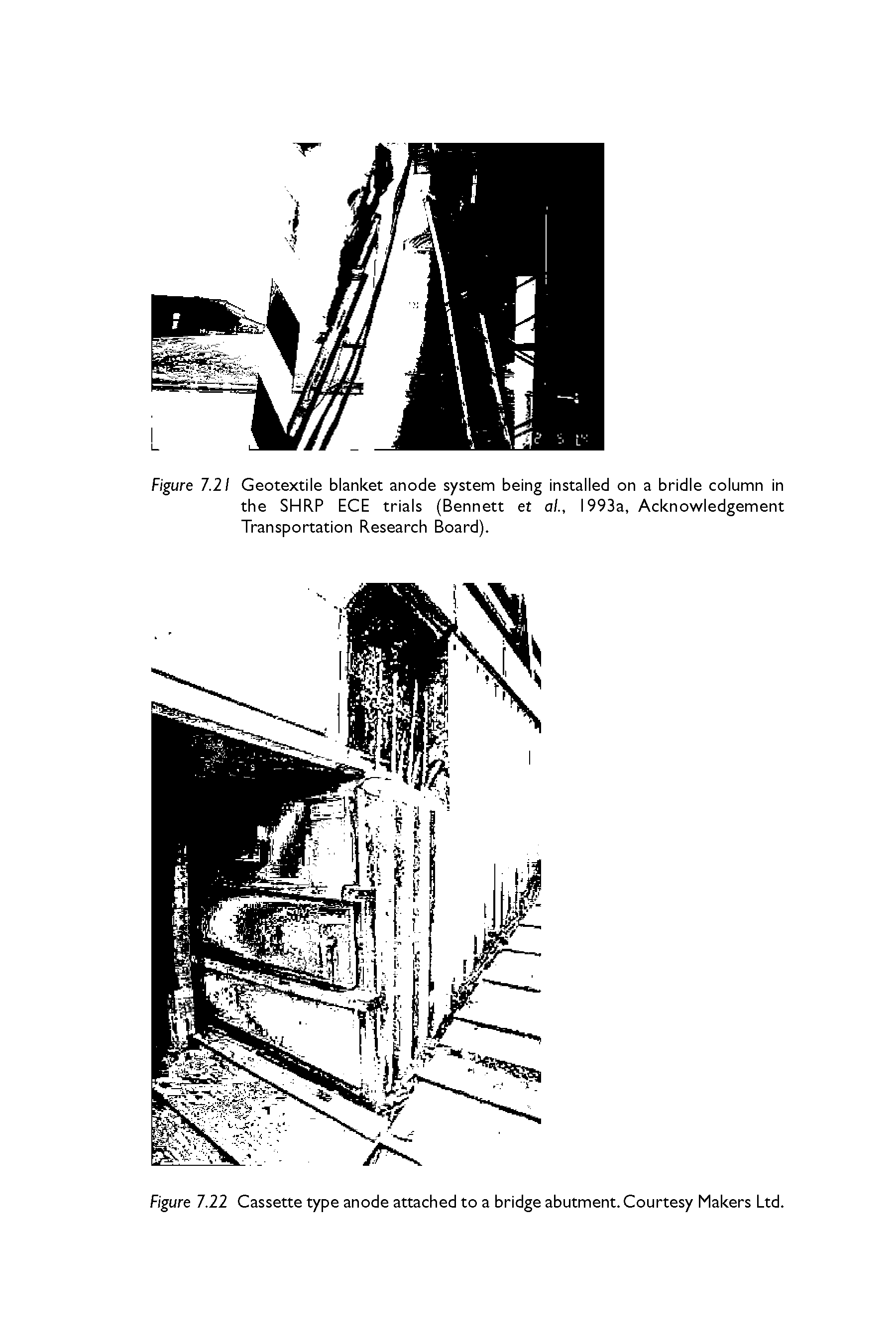 Figure 7.22 Cassette type anode attached to a bridge abutment. Courtesy Makers Ltd.