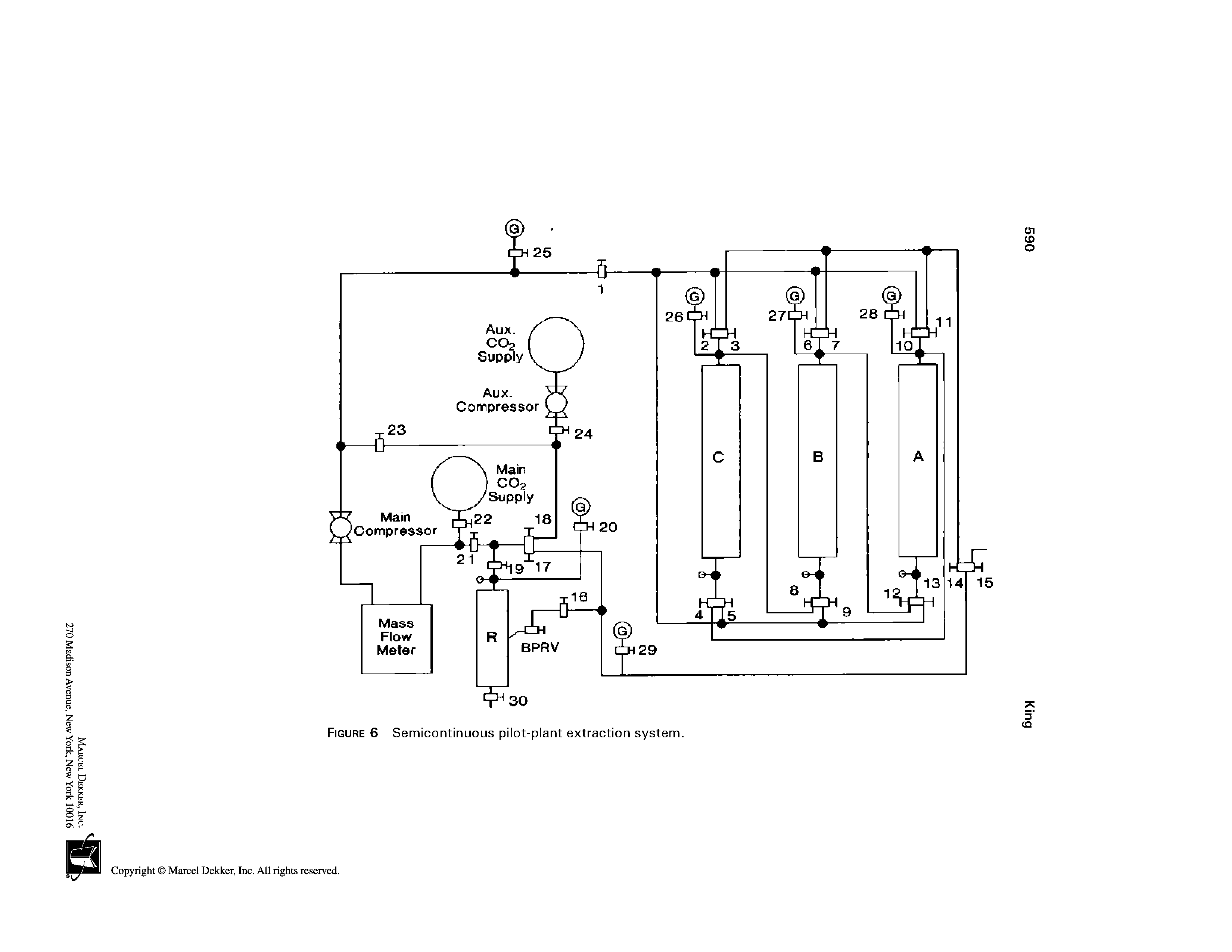 Figure 6 Semicontinuous pilot-plant extraction system.