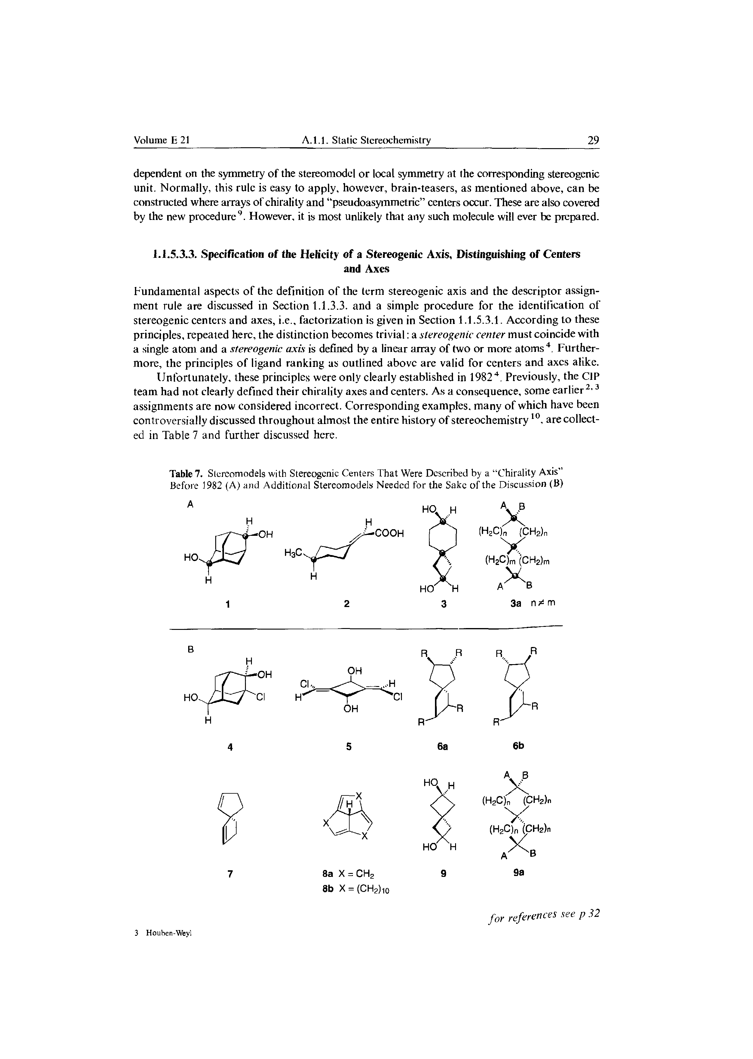 Table 7. Slcreomodels with Stereogenic Centers That Were Described by a Chirality Axis"...