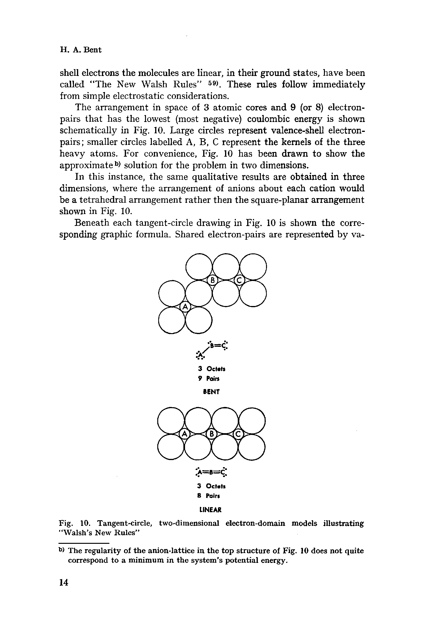 Fig. 10. Tangent-circle, two-dimensional electron-domain models illustrating Walsh s New Rules ...
