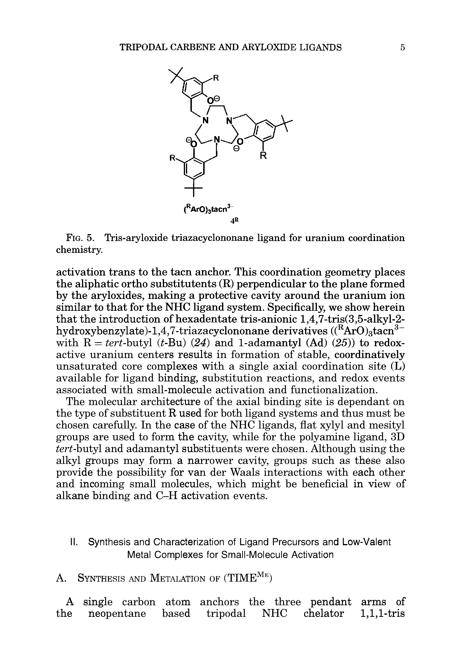 Fig. 5. Tris-aryloxide triazacyclononane ligand for uranium coordination chemistry.