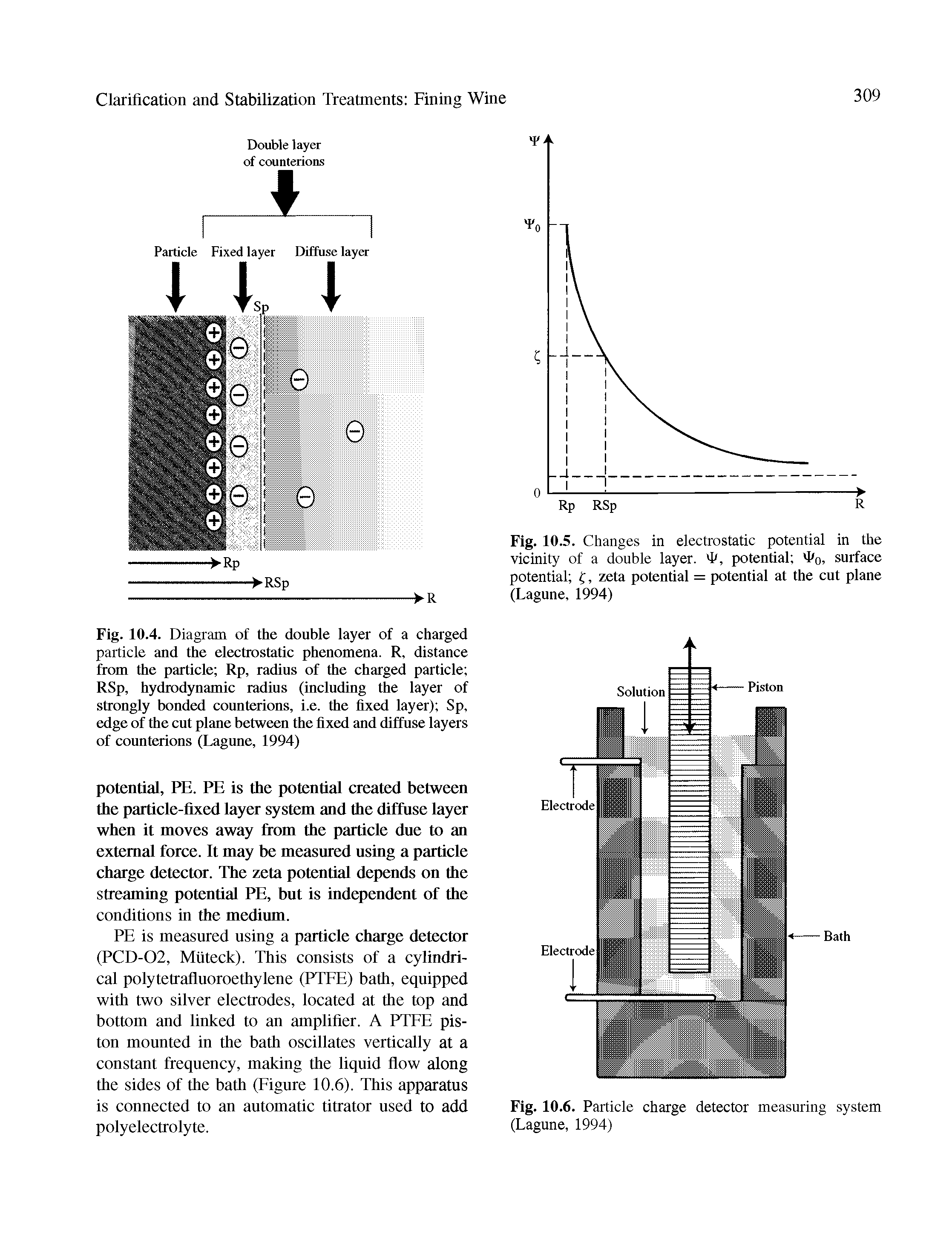 Fig. 10.6. Particle charge detector measuring system (Lagune, 1994)...